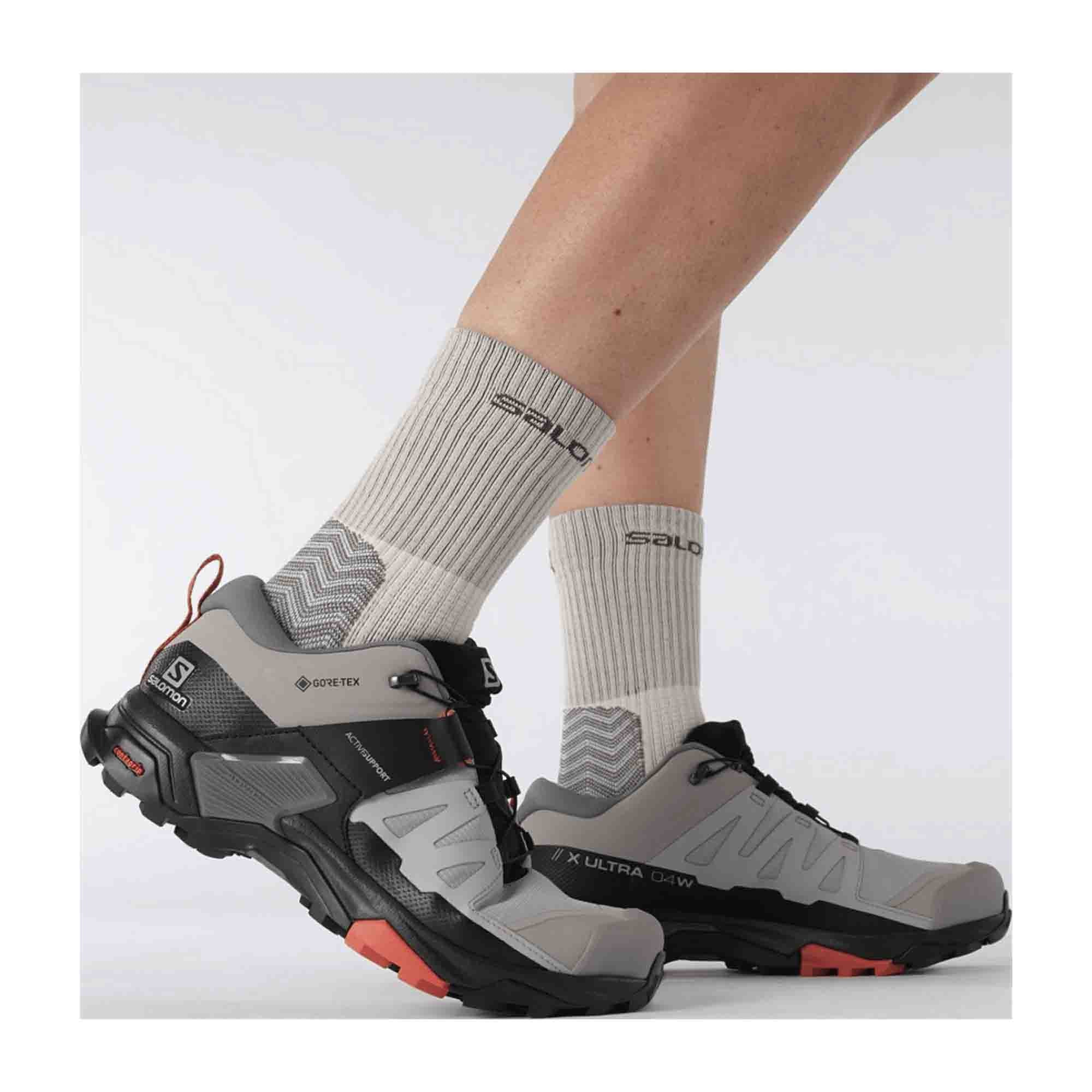 Salomon X Ultra 4 GTX Wide for women, silver, shoes