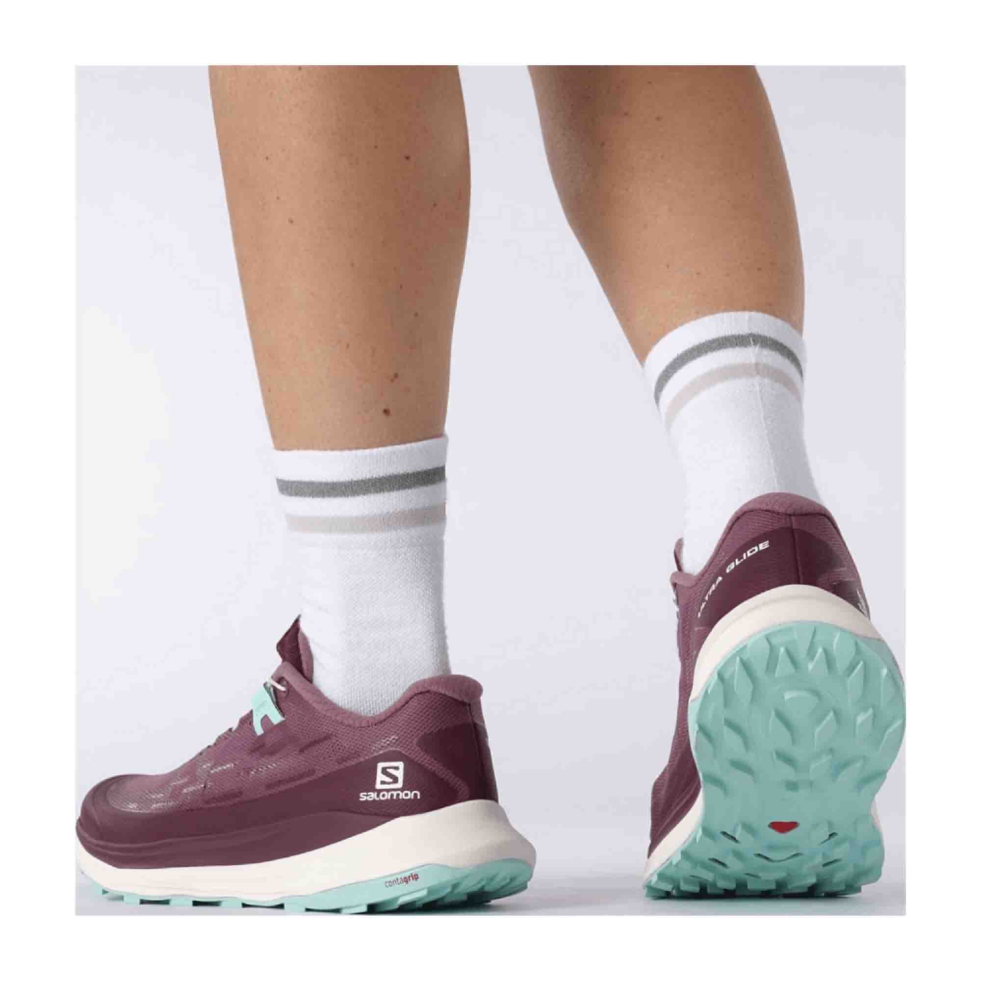 Salomon Ultra Glide for women, purple, shoes