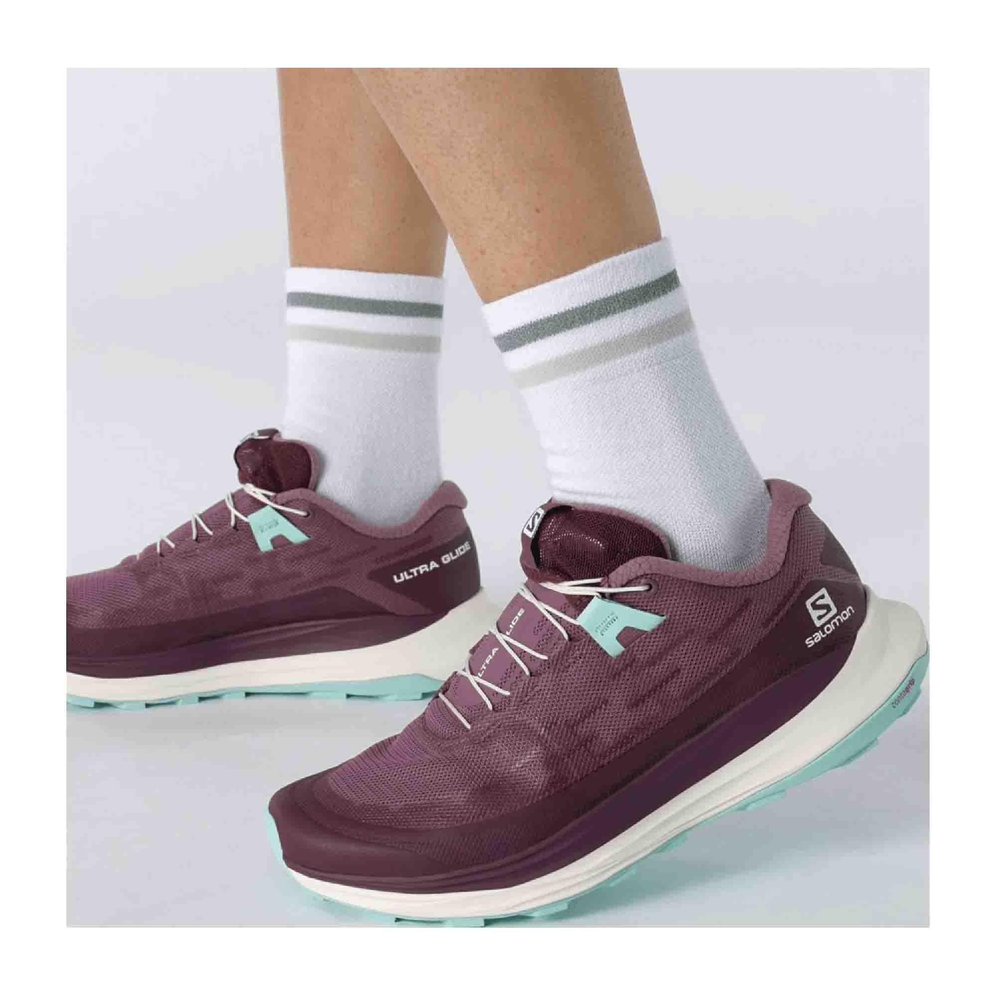 Salomon Ultra Glide for women, purple, shoes