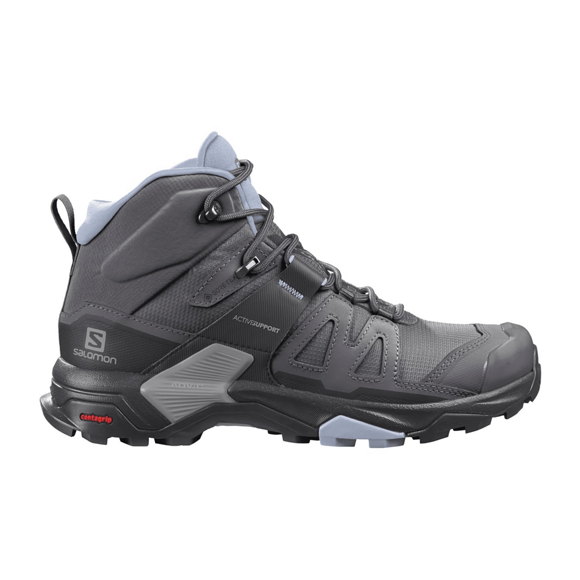 Salomon X ULTRA 4 MID GTX W for women, gray, shoes