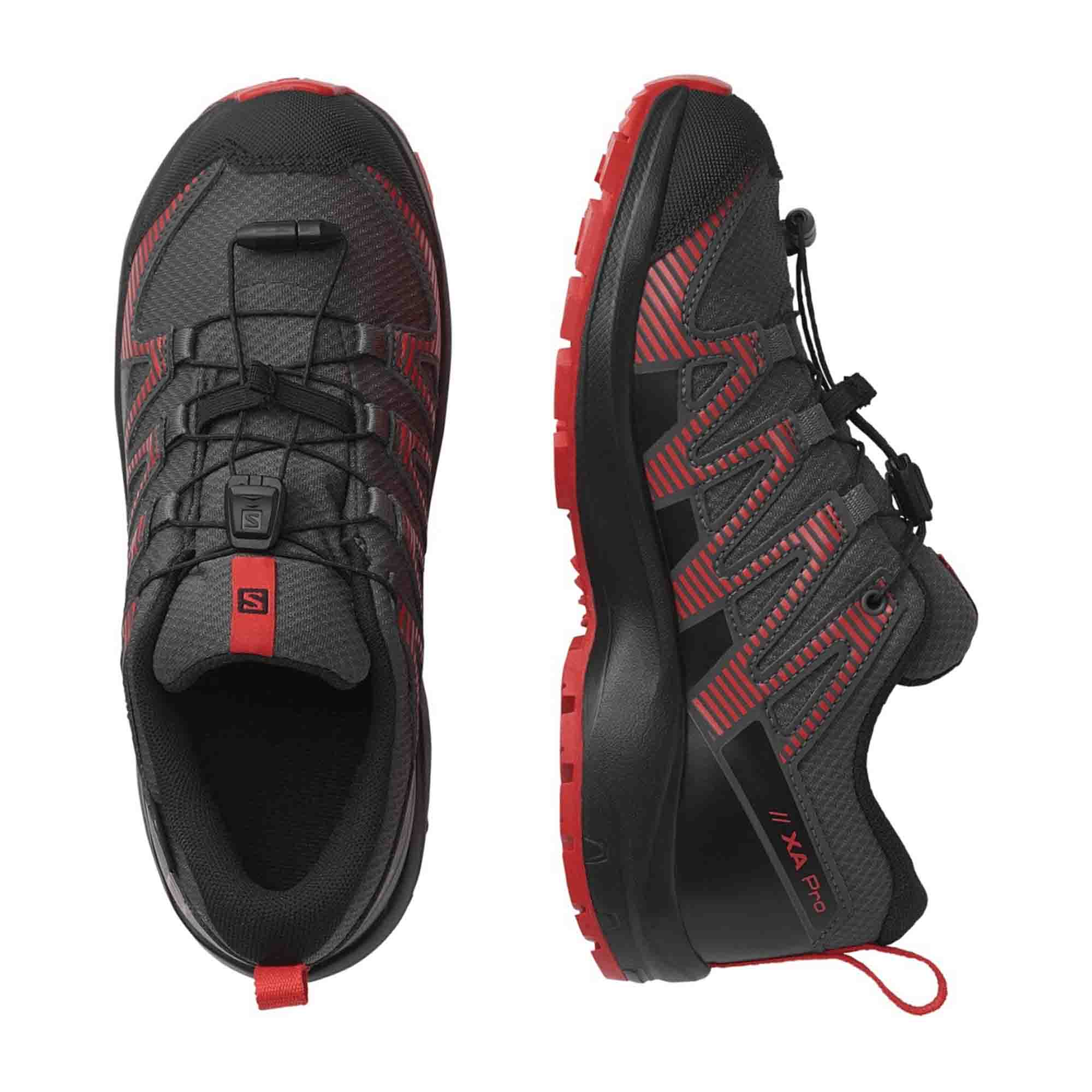 Salomon boys' outdoor shoes for children, gray