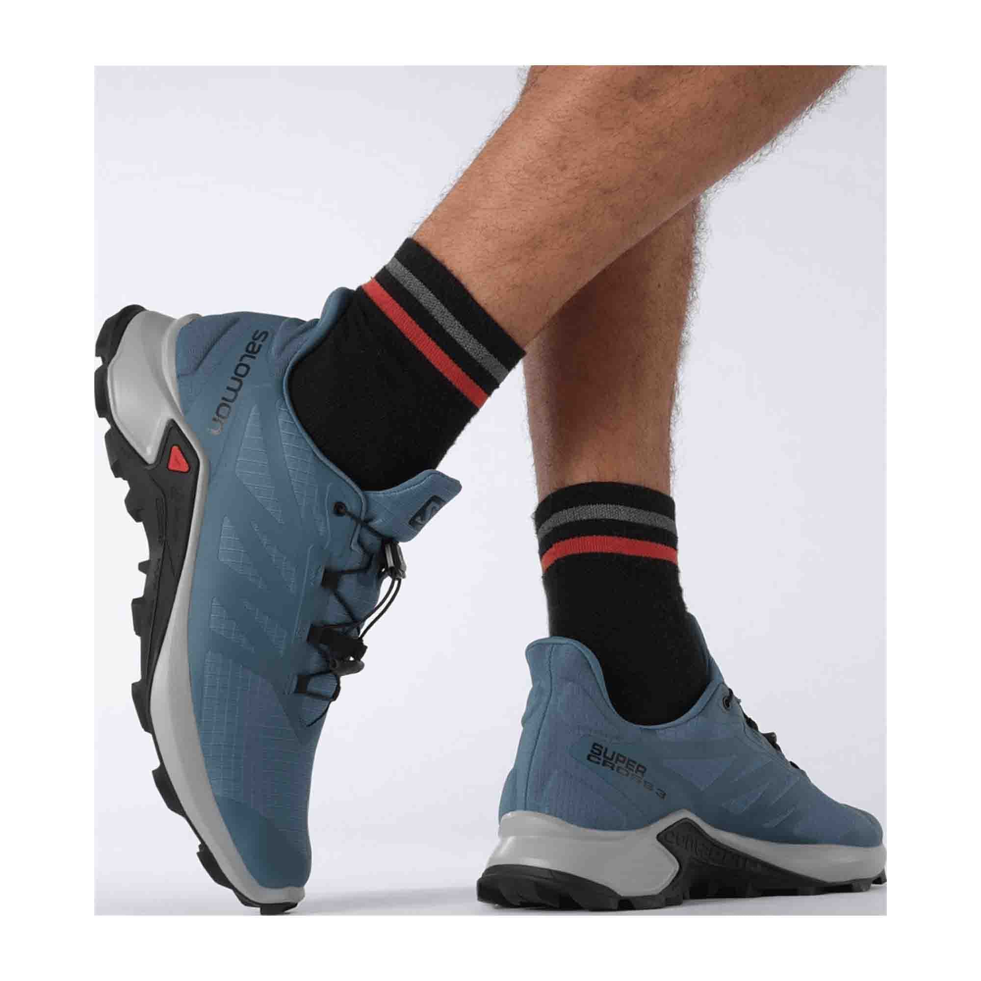 Salomon shoes SUPERCROSS 3 Mallard Bl for men, turquoise