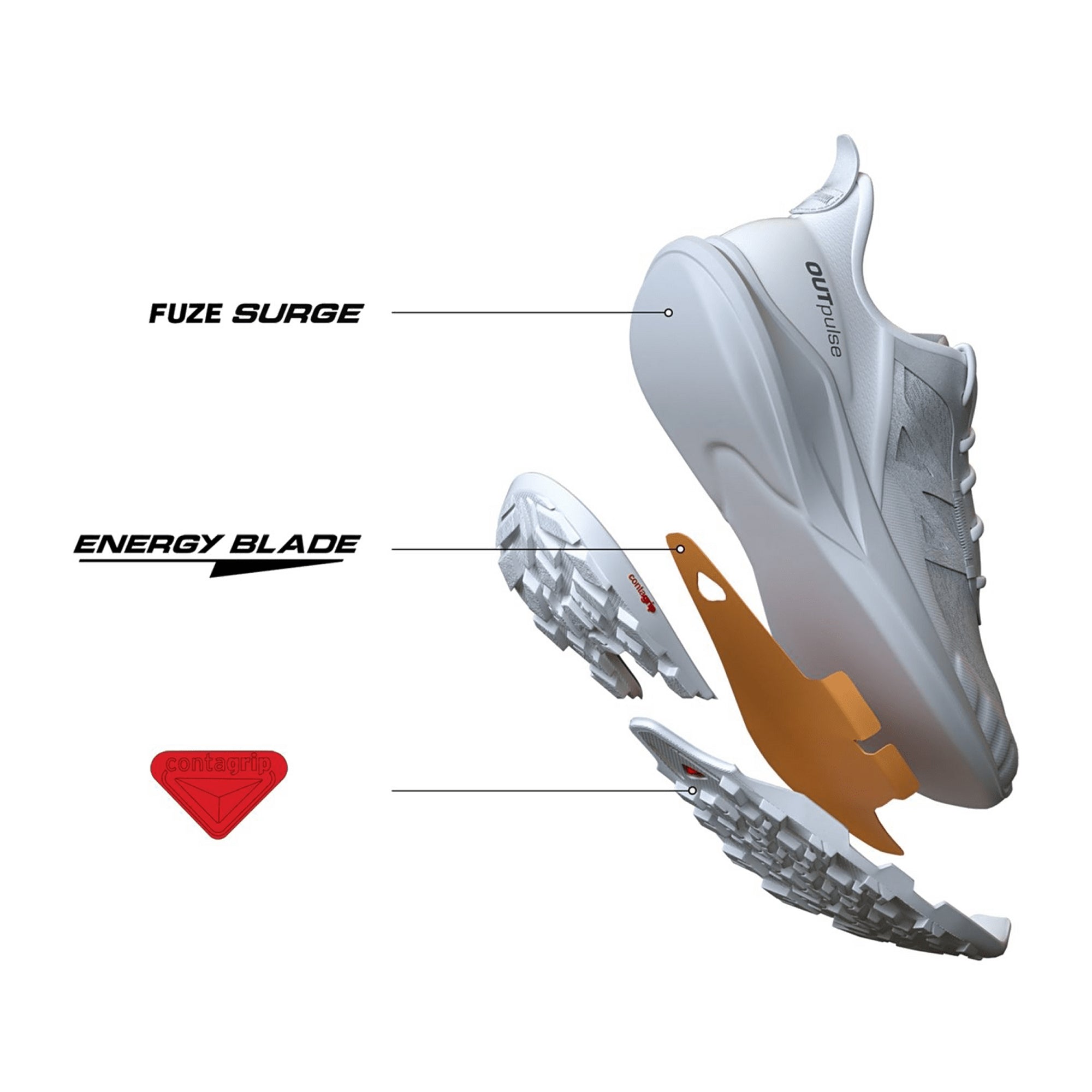 Salomon shoes OUTpulse GTX Bleached Sand/B for men, beige