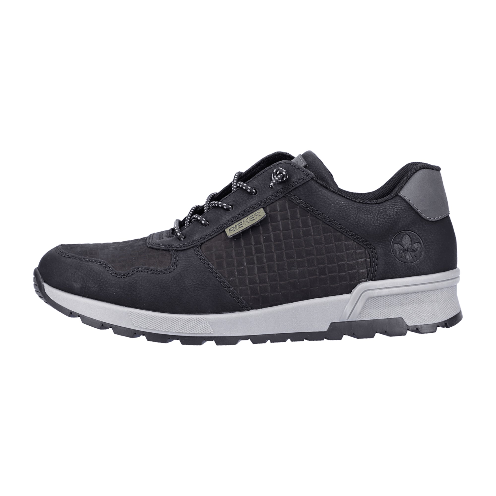 Rieker HWK Men's Black Slip-On Shoes Comfortable Synthetic Casual Footwear