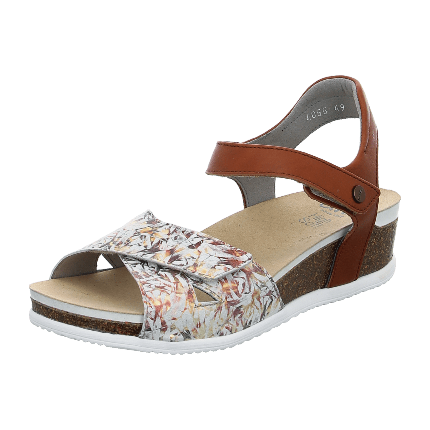 ARA NORDERNEY N Women's Suede Sandals Beige with Hook-and-Loop Closure and Ankle Strap