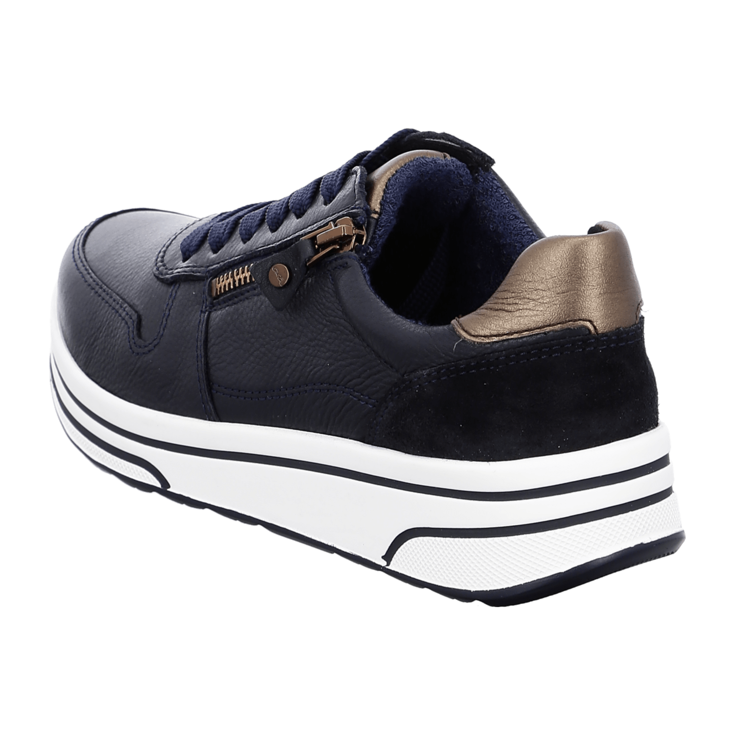 ARA Sapporo Women's Sneakers in Blue Mesh with Lace-Up Closure and Round Toe