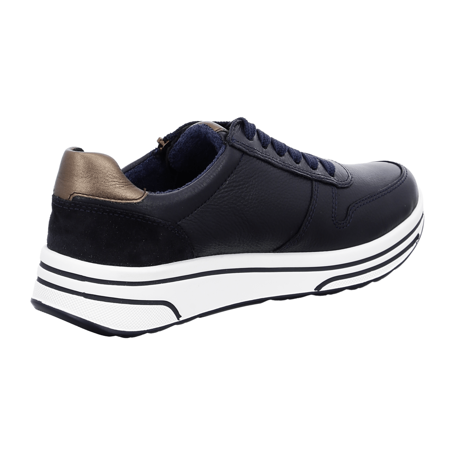 ARA Sapporo Women's Sneakers in Blue Mesh with Lace-Up Closure and Round Toe
