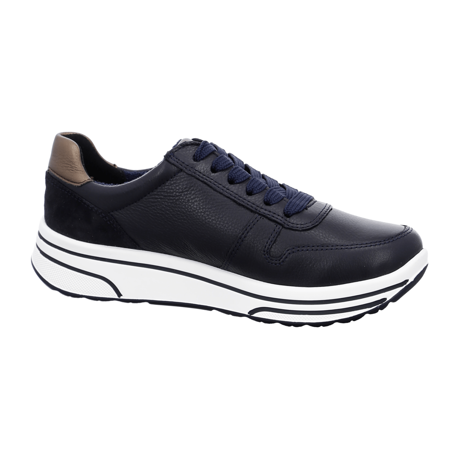 ARA Sapporo Women's Sneakers in Blue Mesh with Lace-Up Closure and Round Toe