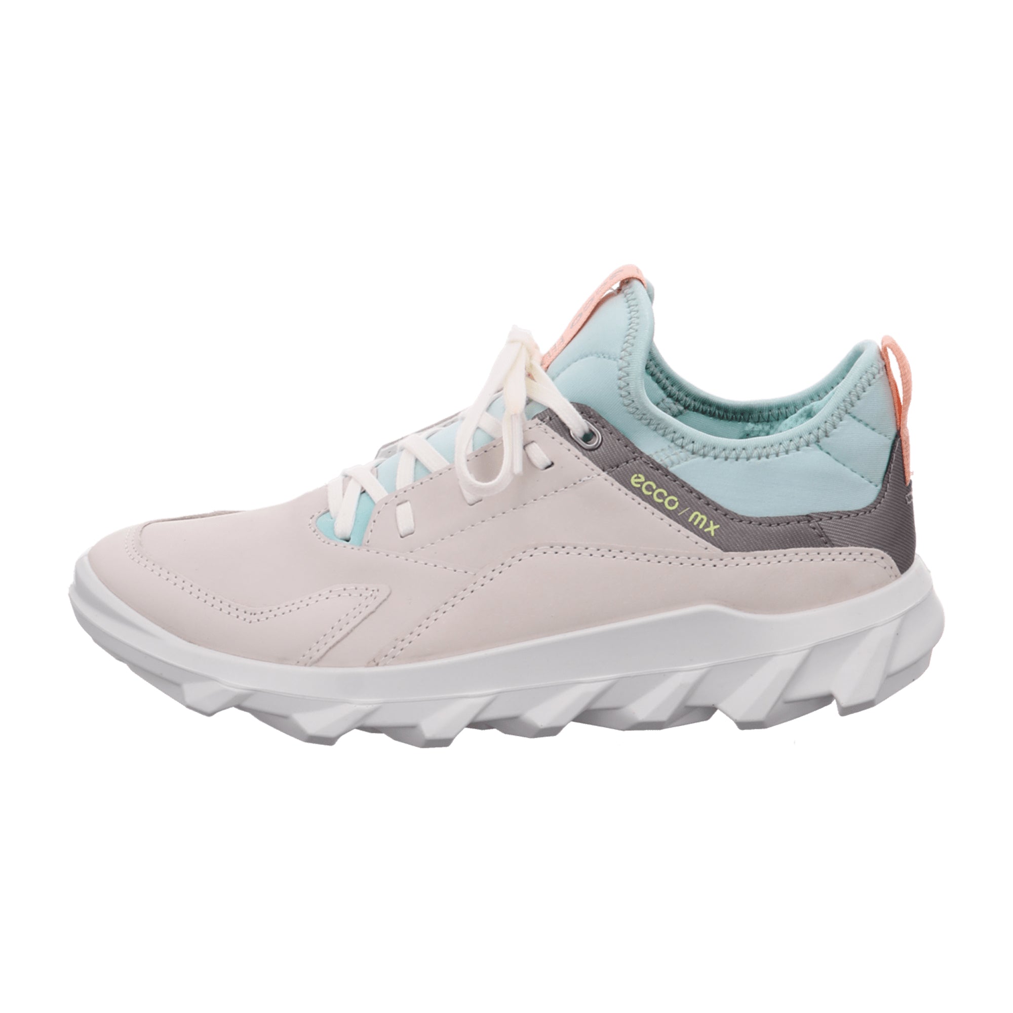 ECCO MX W Casual Lace-Up Shoes for Women in Beige, Stylish Suede and Textile