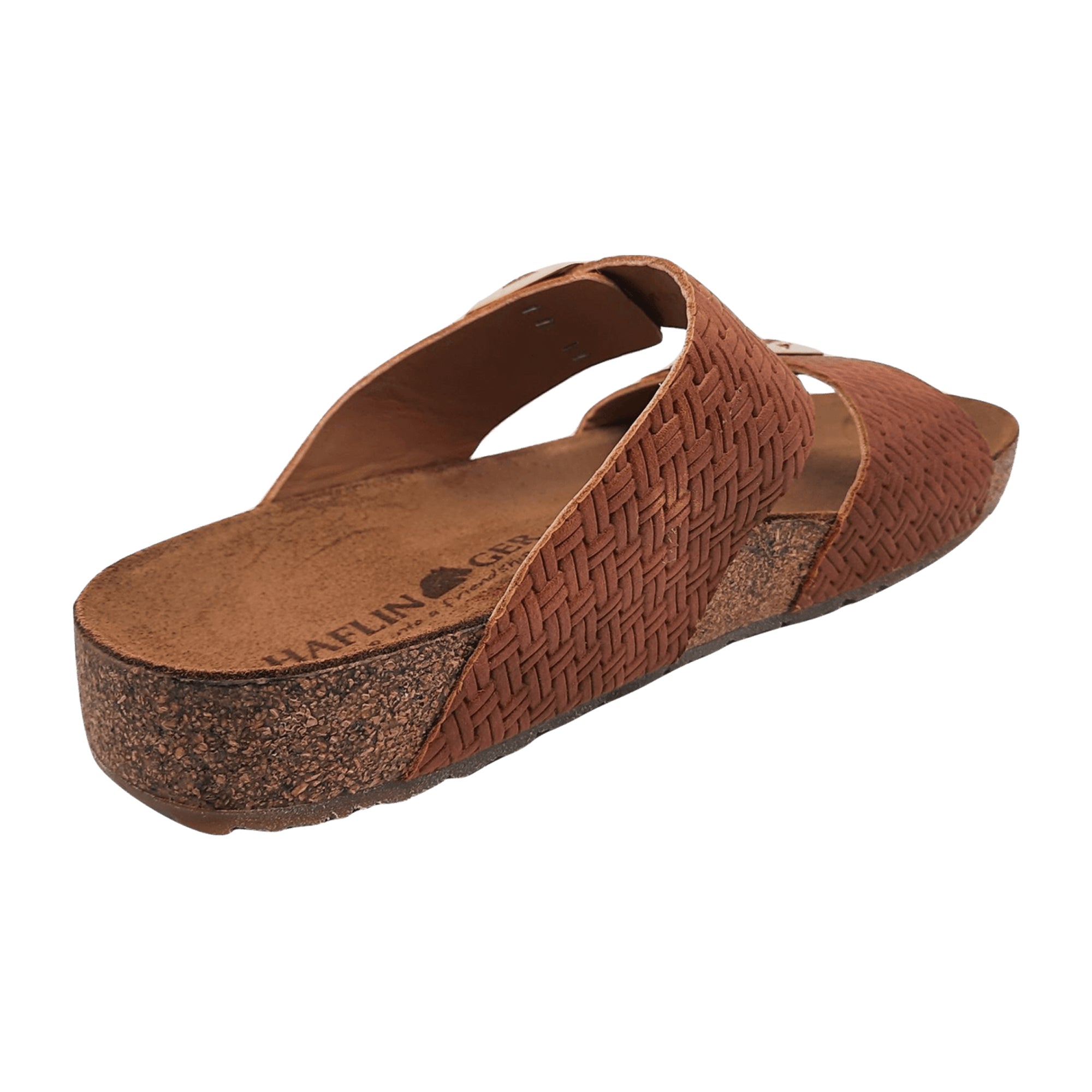 Haflinger Bio Andrea Women's Sandals - Caramel Braided, Brown, EU 37