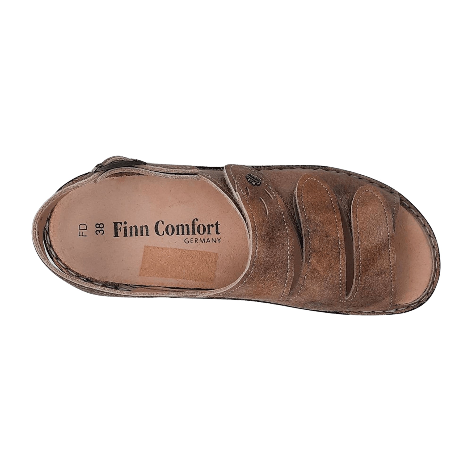 Finn Comfort SALONIKI Women's Comfort Sandals - Chic Brown Leather