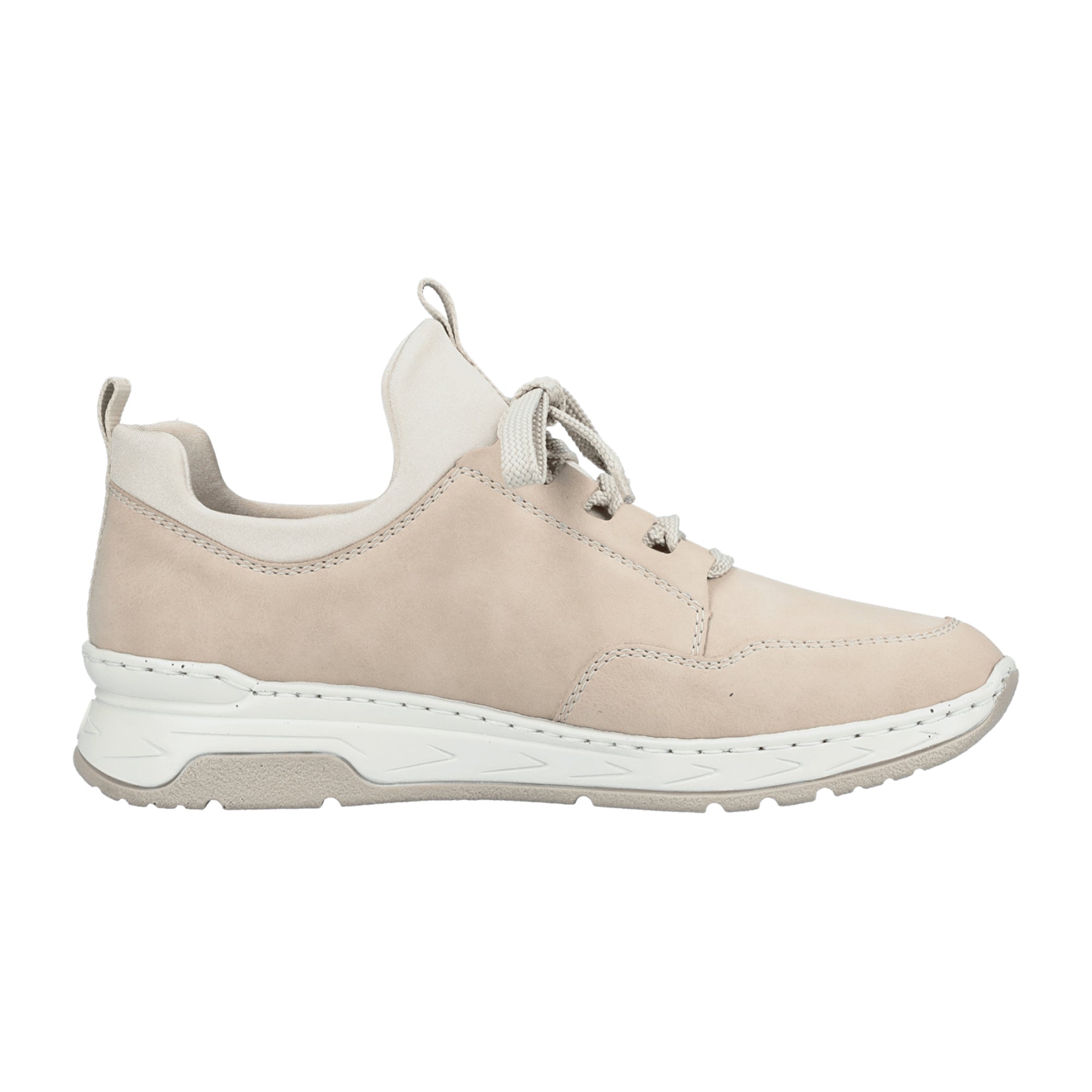 Rieker Beige Slip On Women's Shoes Comfortable Lightweight Casual Style
