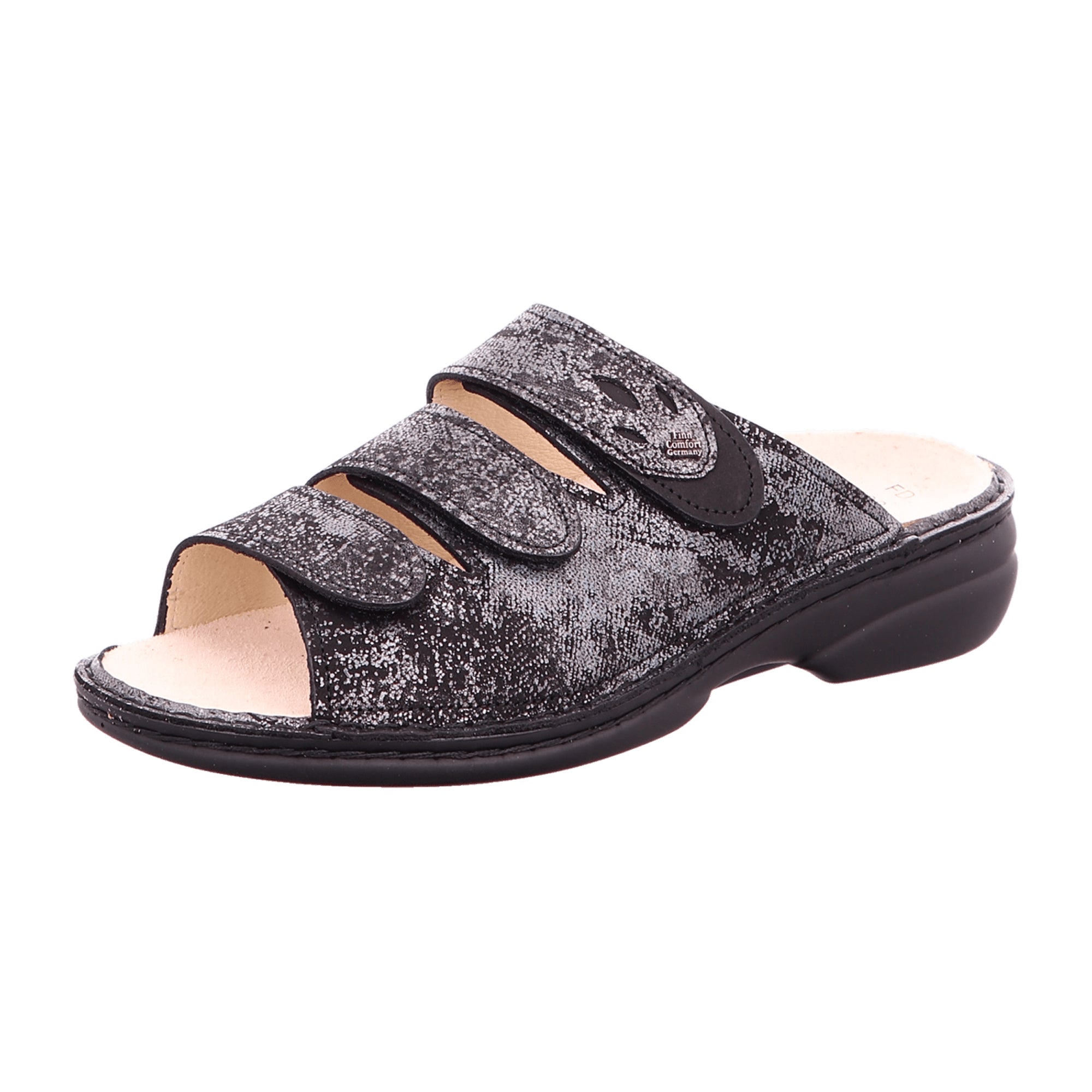 Finn Comfort Women's Comfortable Black Slide Sandals - Elegant & Durable