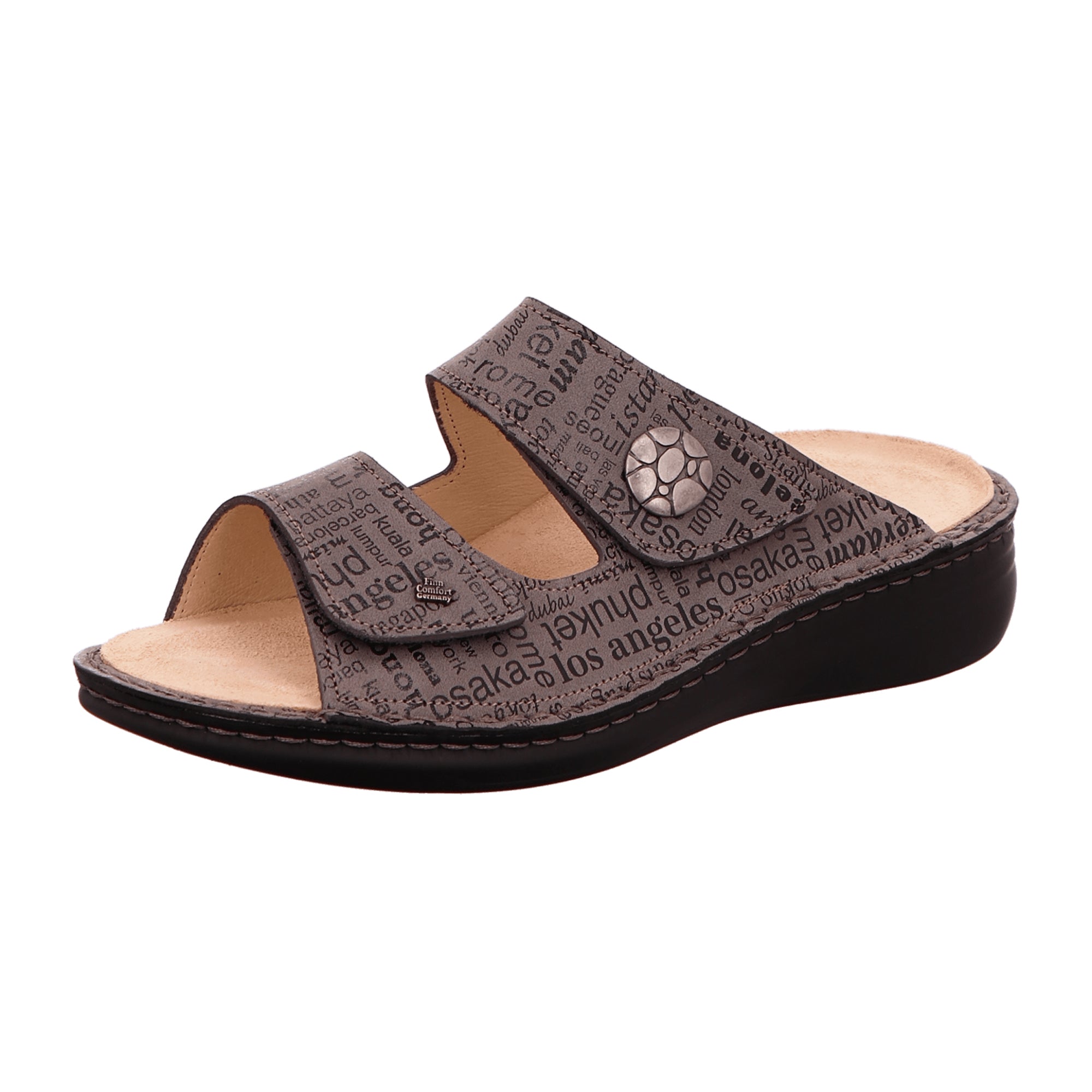 Finn Comfort Women's Comfort Slippers - Stylish Brown Mules New