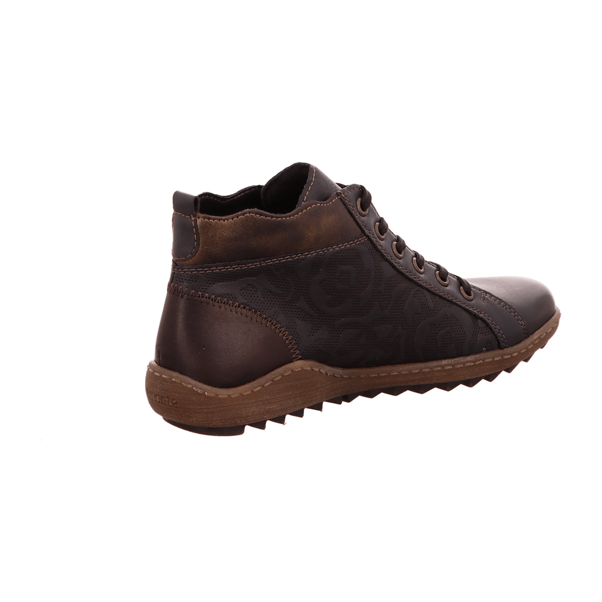 Remonte Women's Blue Lace-Up Boots Waterproof Leather Flexible Sole