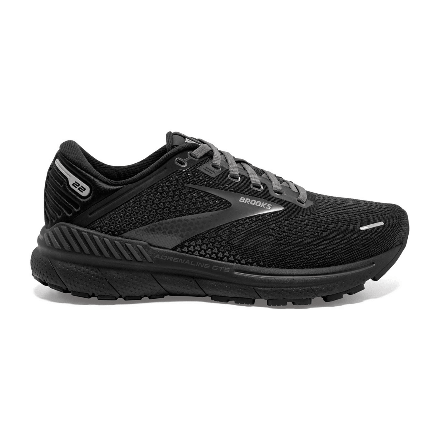 Brooks Adrenaline GTS 22 Women's Running Shoes, Lace-Up, Black / Ebony