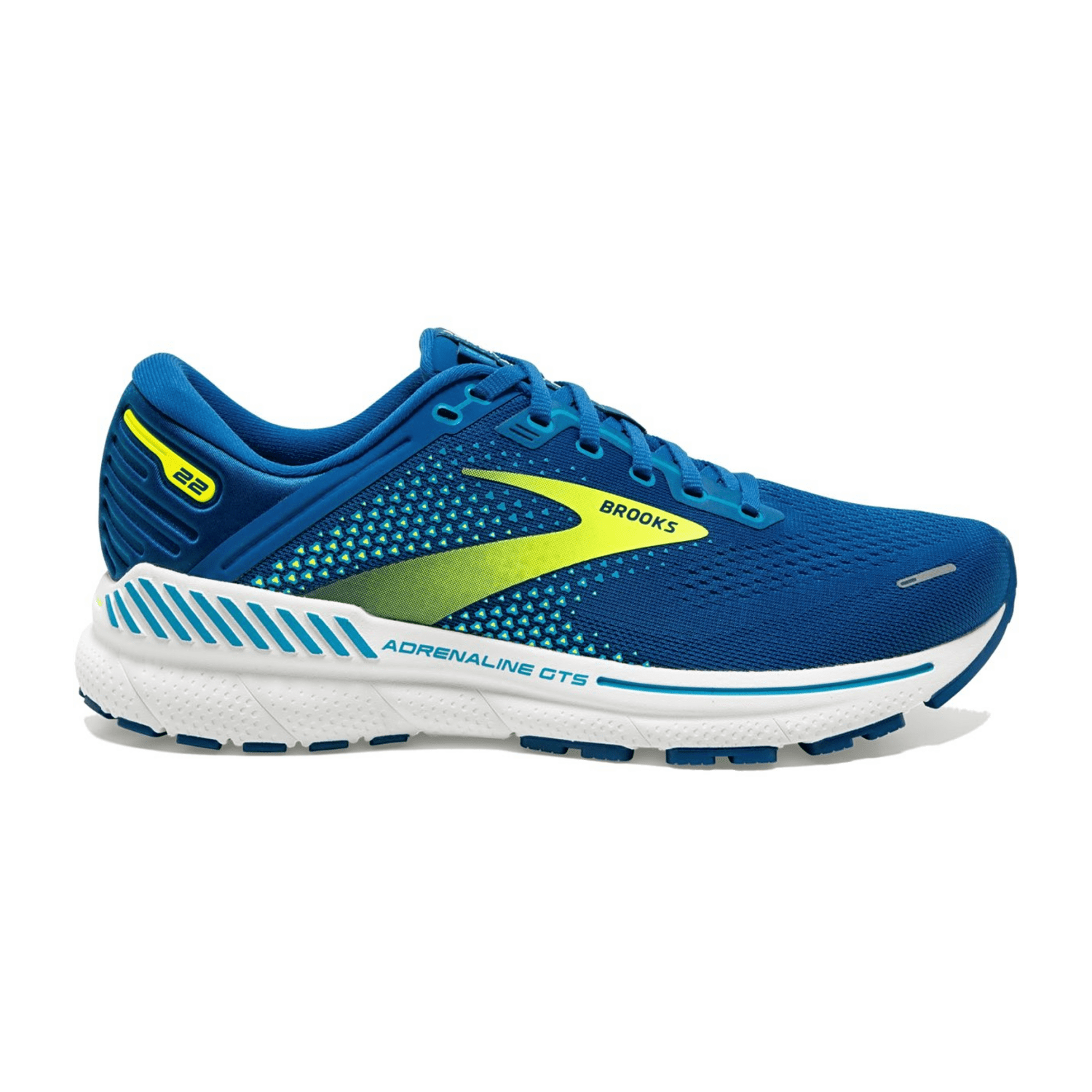 Brooks Adrenaline GTS 22 Men Running Shoes Blue Textile