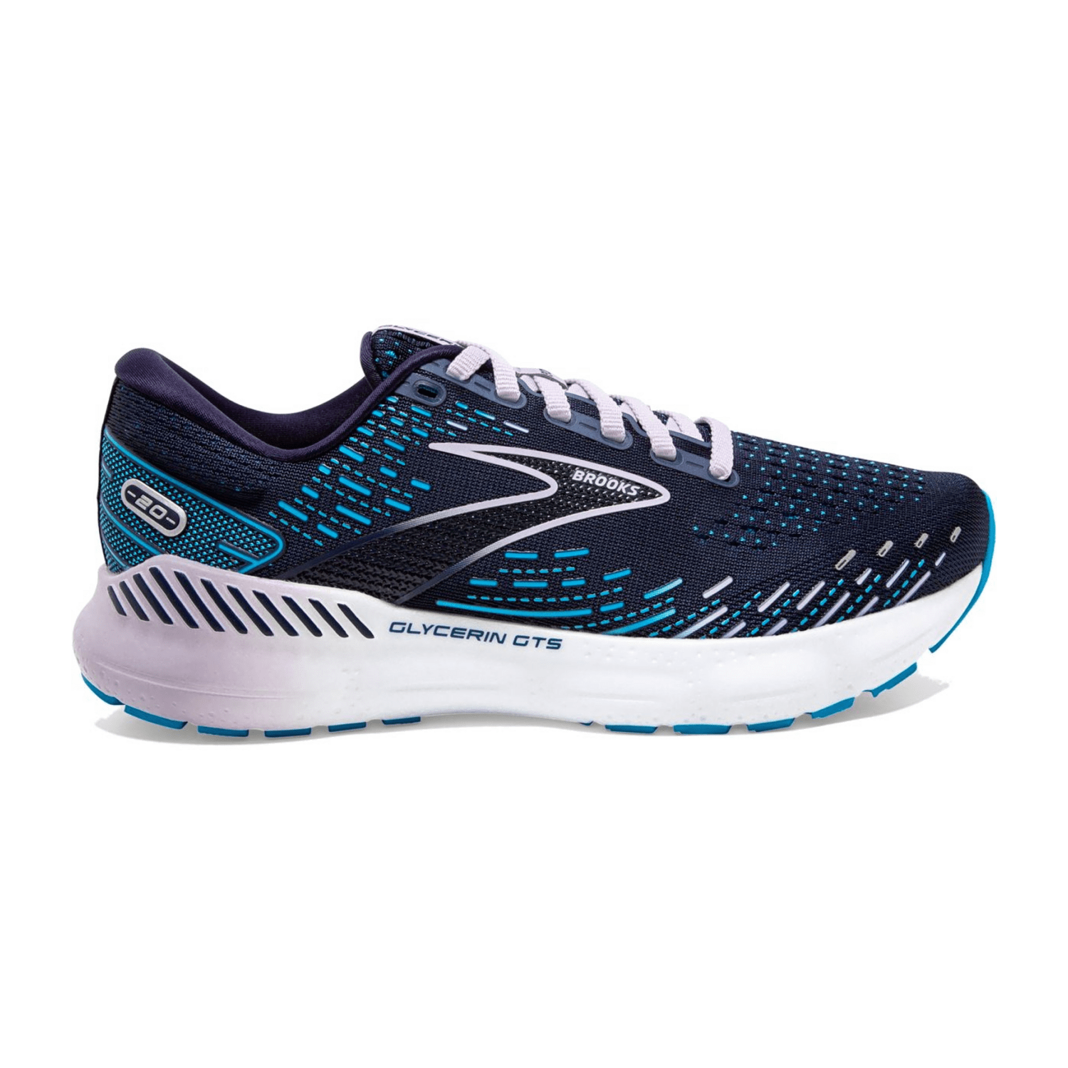 Brooks Glycerin GTS 20 Women's Running Shoes in Peacoat/Ocean/Pastel Lilac