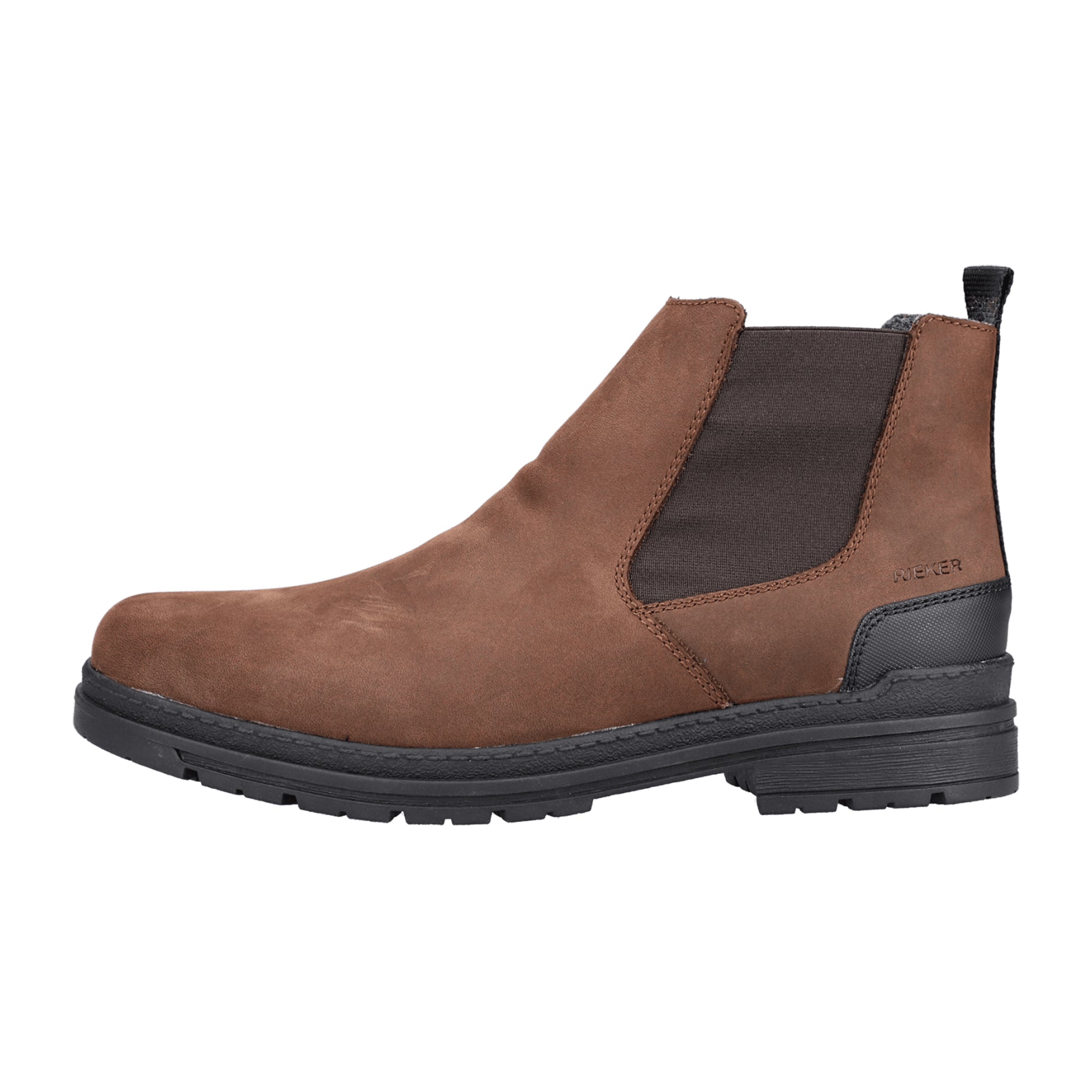 Rieker Men's Brown Chelsea Boots with Comfortable Sole and Easy Slip-On Design