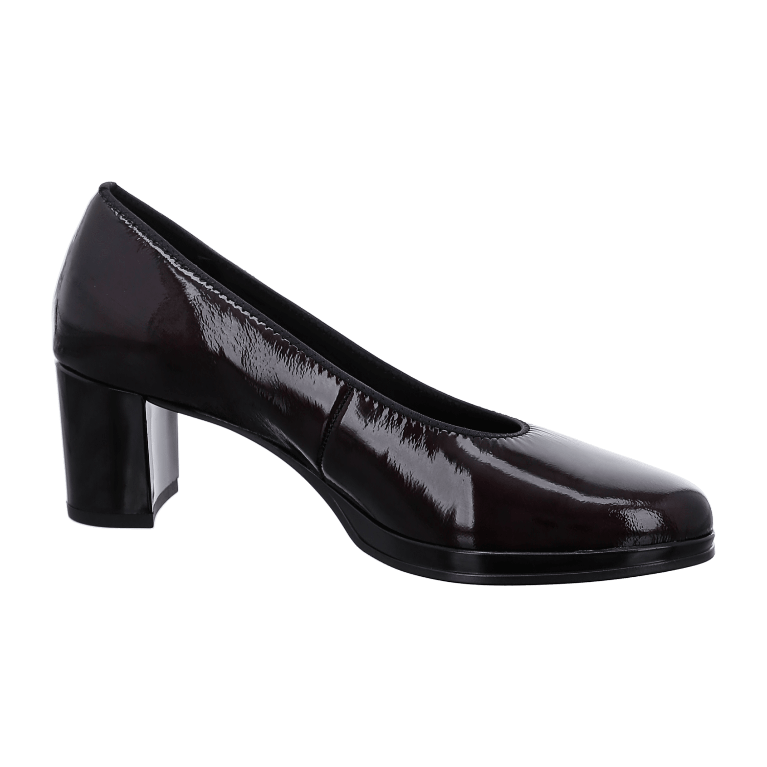 ARA CANNES Women's Pumps Patent Leather Red Pull-On Style Round Toe Leather Lining