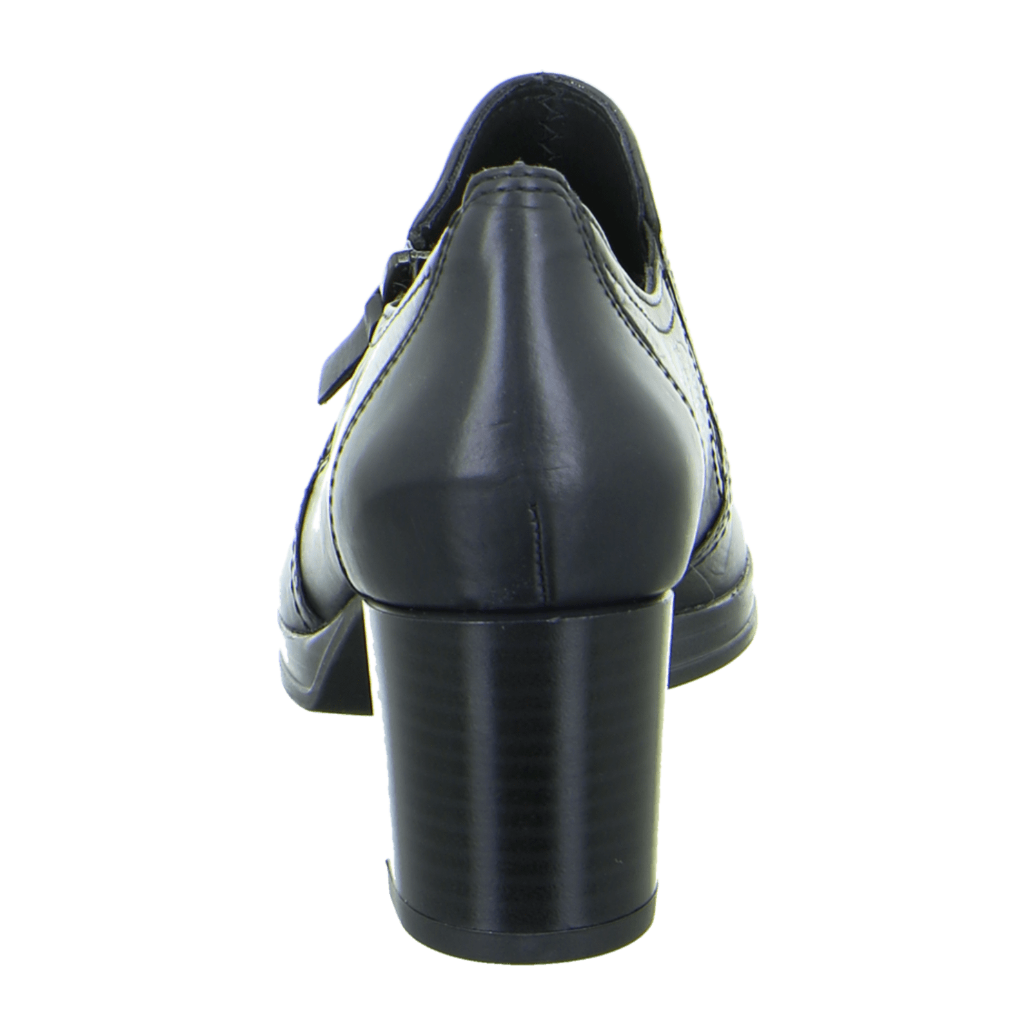 ARA CANNES Women's Pumps in Black Smooth Leather with Round Toe and Leather Lining