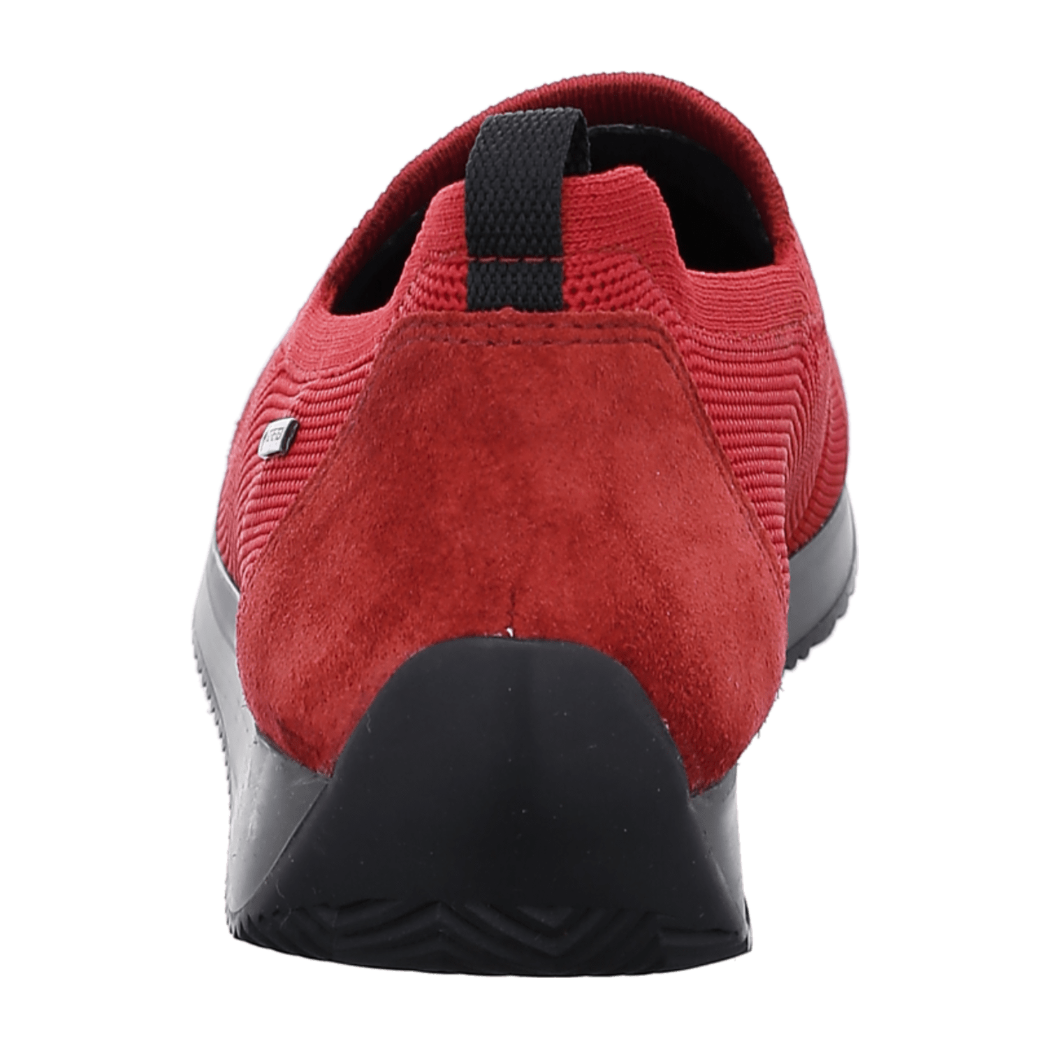 ARA LISBON Women's Slip-On Lace-Up Sneakers Red Textile