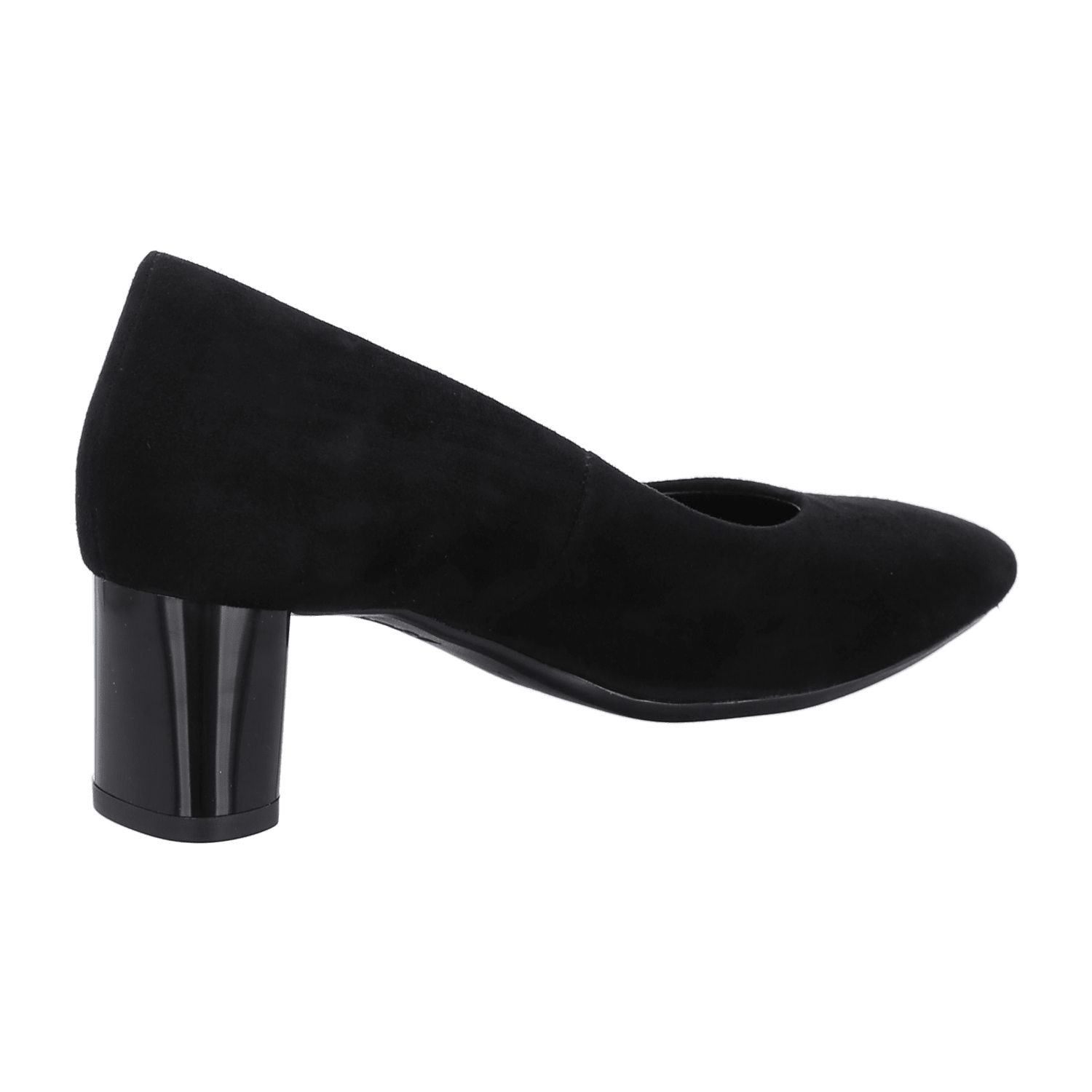 ARA Women's London Velvet Leather Pumps with Pointed Toe and Leather Lining Black
