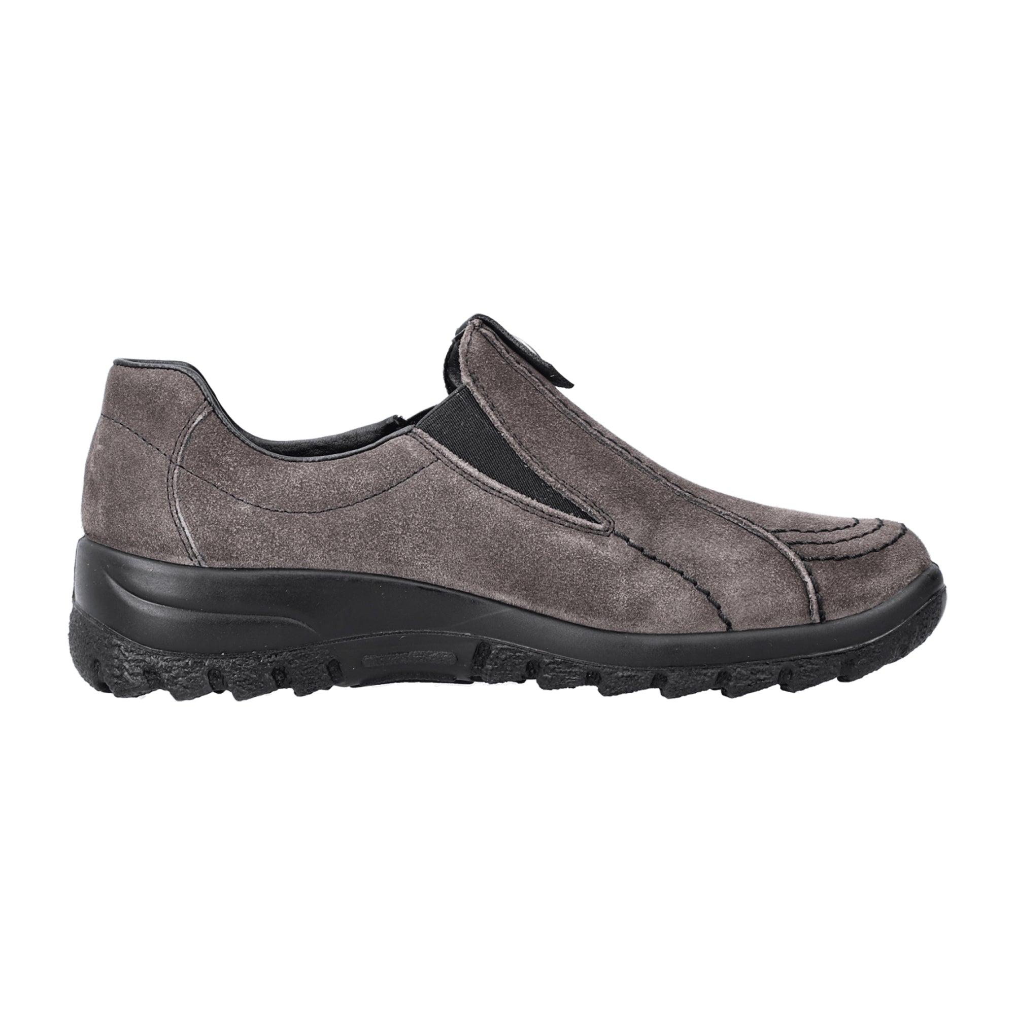 Rieker Women's Grey Slip-On Shoes, Comfortable, Stylish, Water-Resistant - Bartel-Shop
