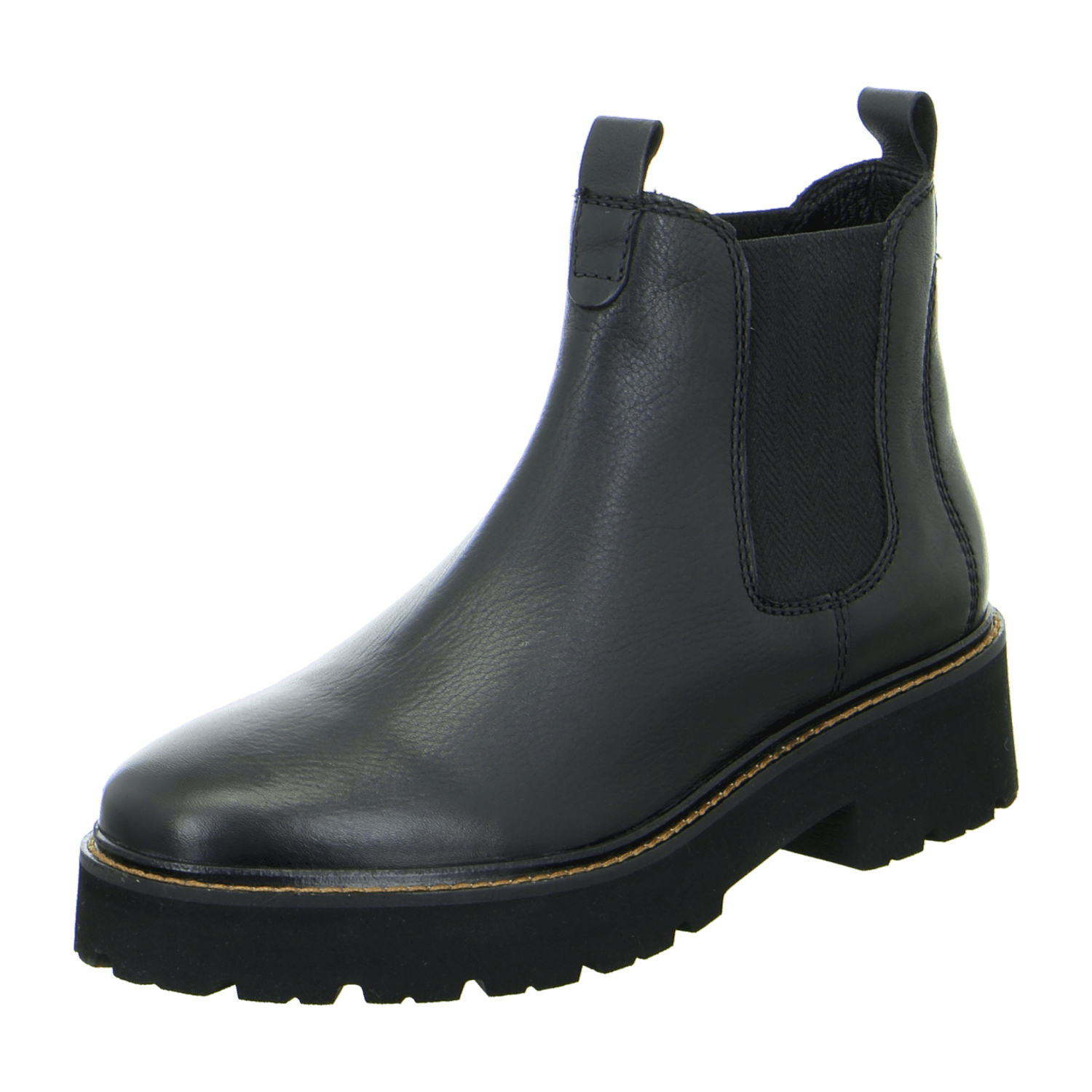 ARA BOLOGNA Women's Leather Chelsea Boots in Brown - Pull-On Design with Leather Lining and Round Toe