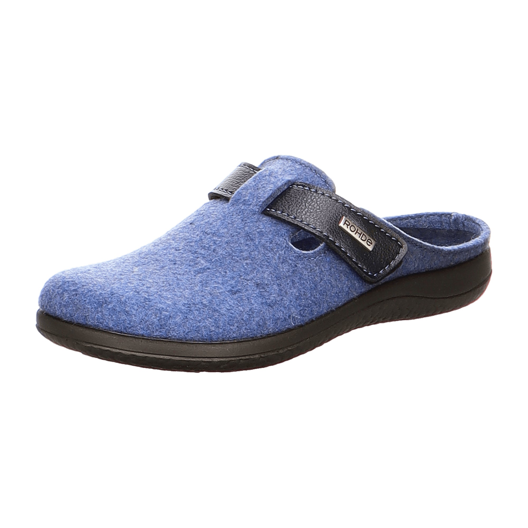 Rohde Bari Women's Blue Shoes with Adjustable Velcro Strap and Removable Insole