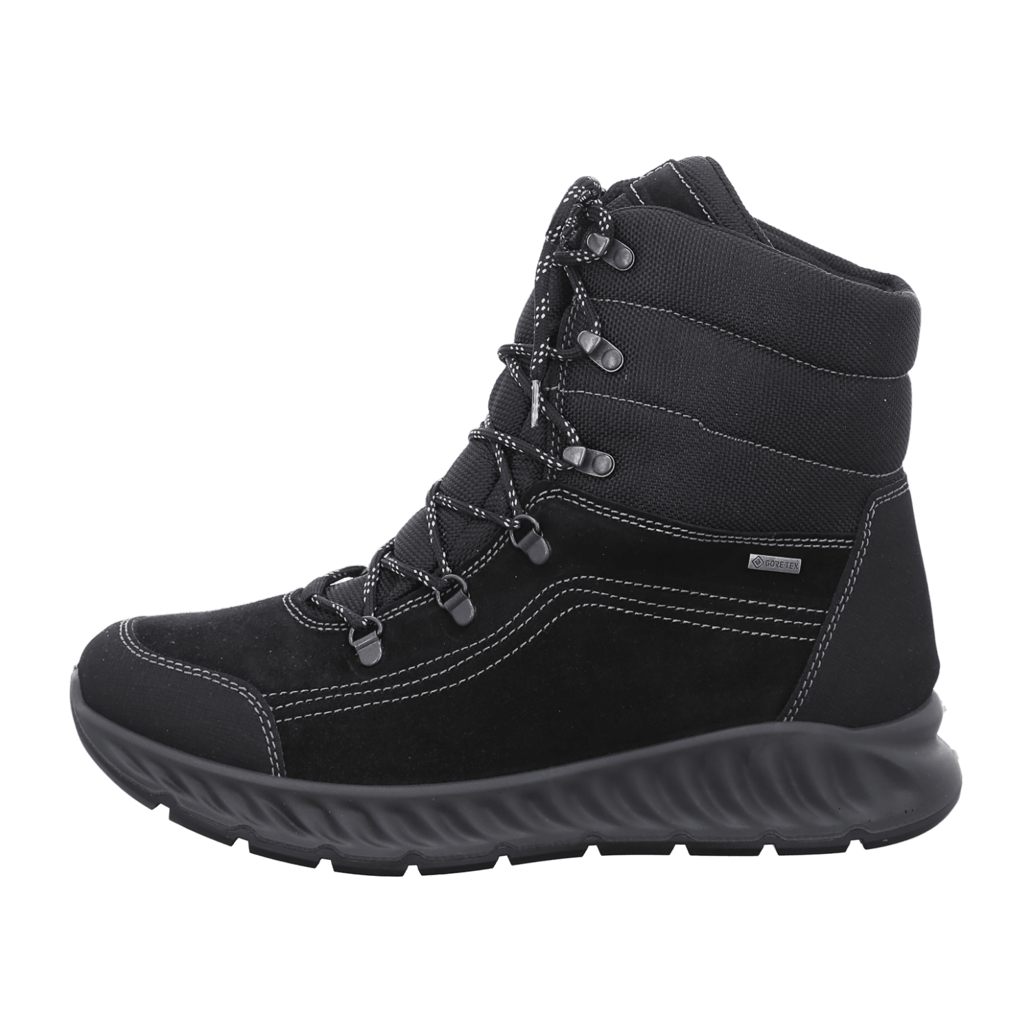 ARA PAOLO Men's Derby Boots in Black Nubuck Leather with Lace-Up Closure - Bartel-Shop