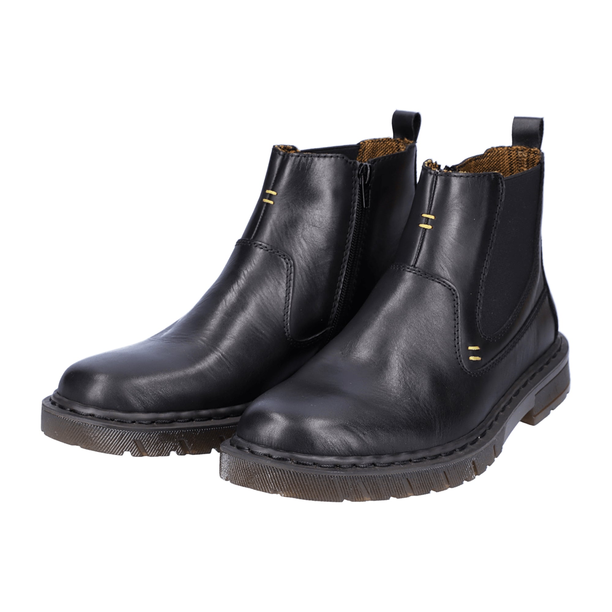 Rieker Men's Black Boots 3166200 - Comfortable Fall/Winter Footwear - Bartel-Shop