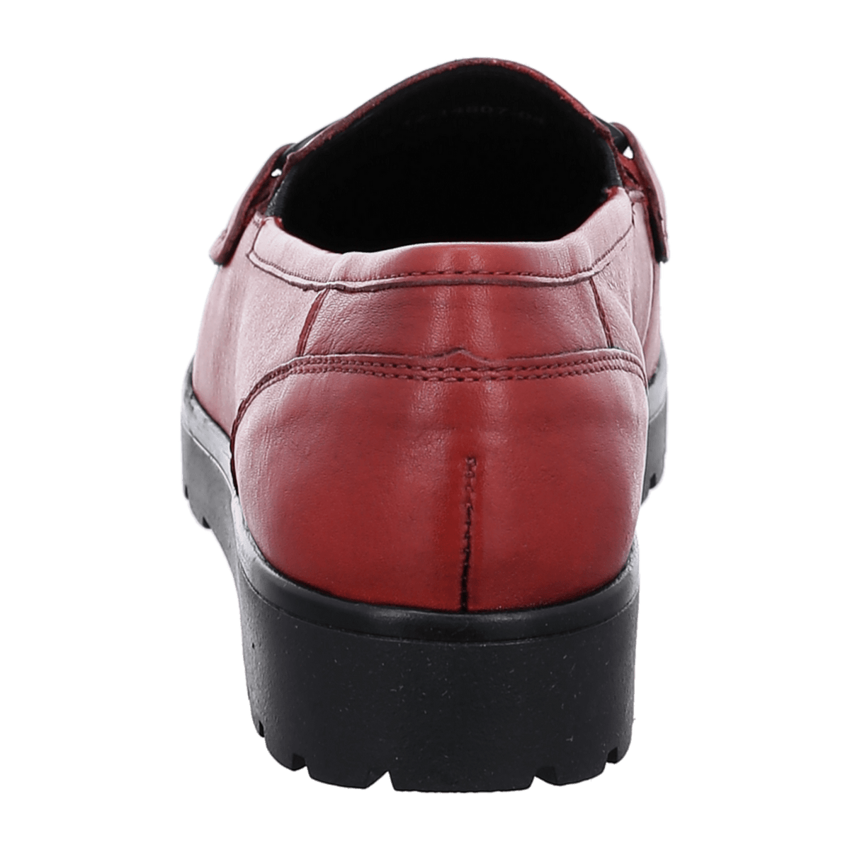 ARA DALLAS Women's Red Smooth Leather Loafers with Round Toe and Textile Lining - Bartel-Shop