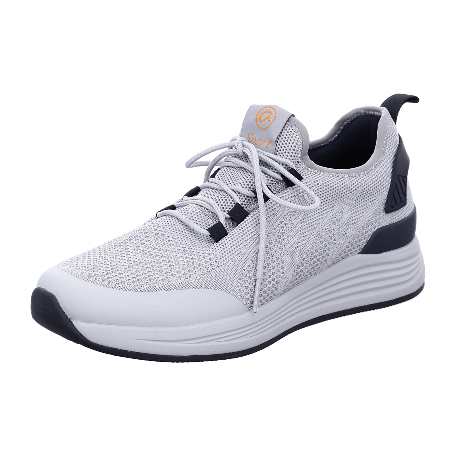 ARA CHICAGO Men's Sneakers in Gray with Lace-Up Closure, Made from Synthetic Leather and Textile Lining
