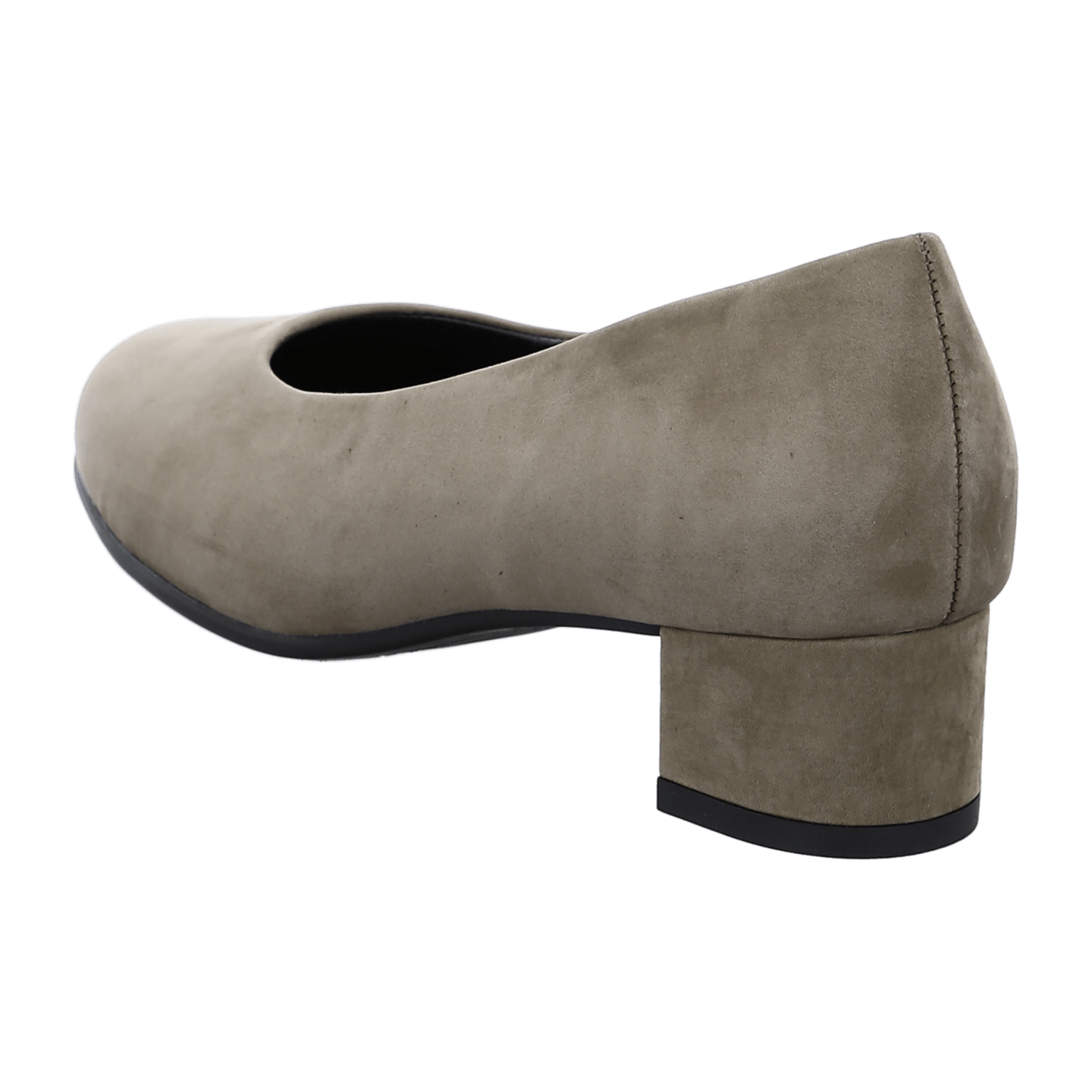 ARA VICENZA VIC Women's Pumps in Grey Nubuck with Round Toe, Slip-On Design and Leather Lining