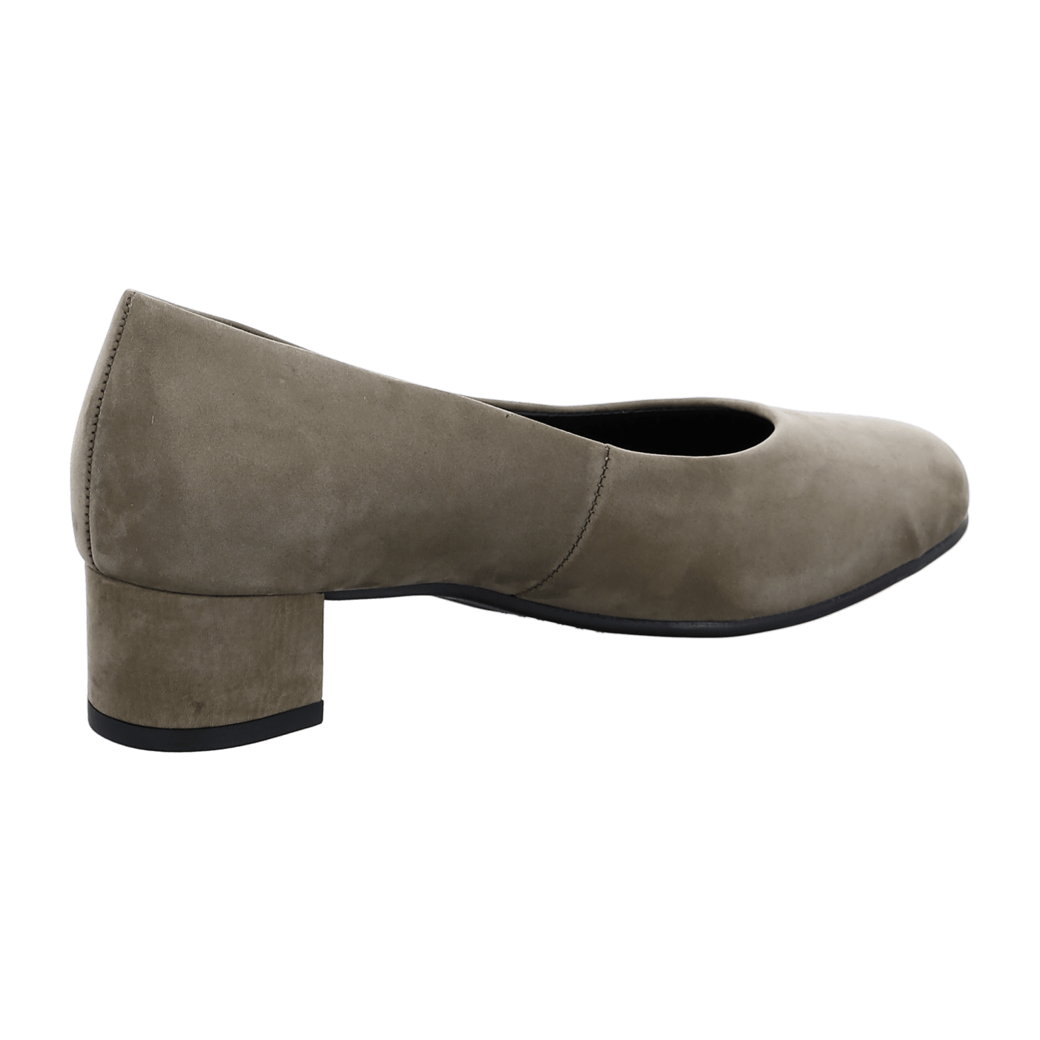ARA VICENZA VIC Women's Pumps in Grey Nubuck with Round Toe, Slip-On Design and Leather Lining