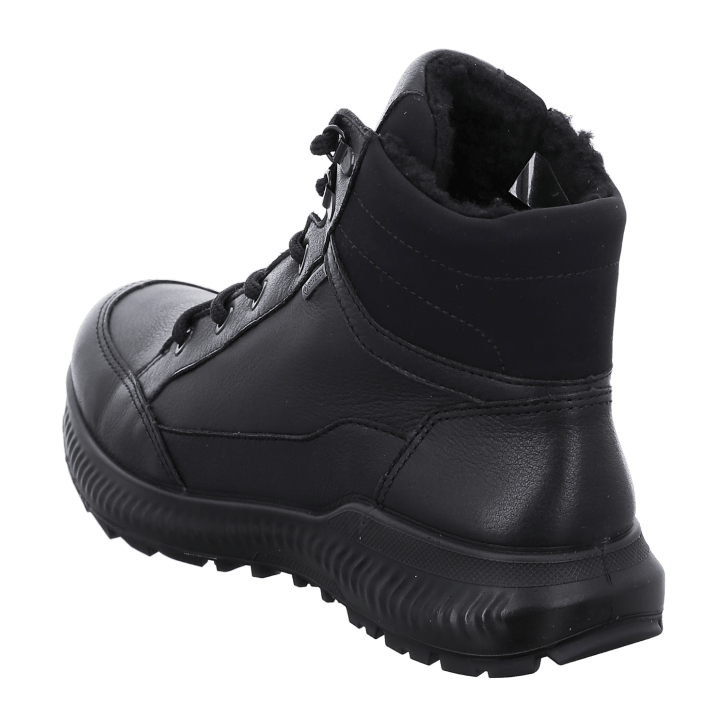 ARA Hiker Women's Winter Boots in Smooth Leather, Black with Quick-Lace System and Fleece Lining - Bartel-Shop