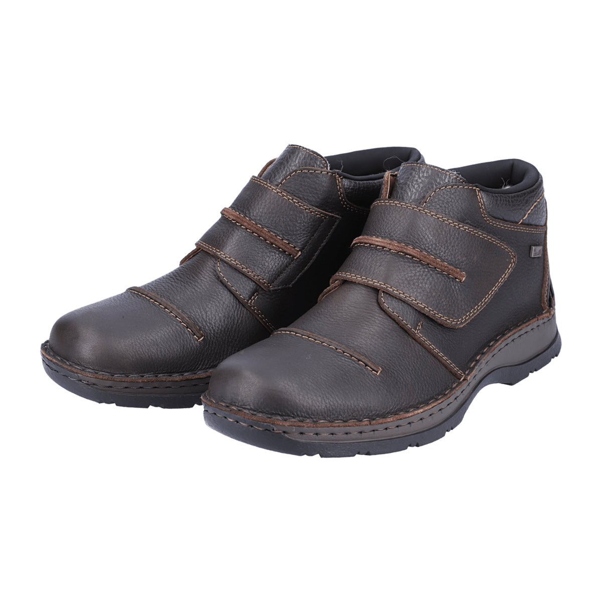 Rieker Men's Brown Ankle Boots with Warm Lining and Water-Resistant Membrane - Bartel-Shop