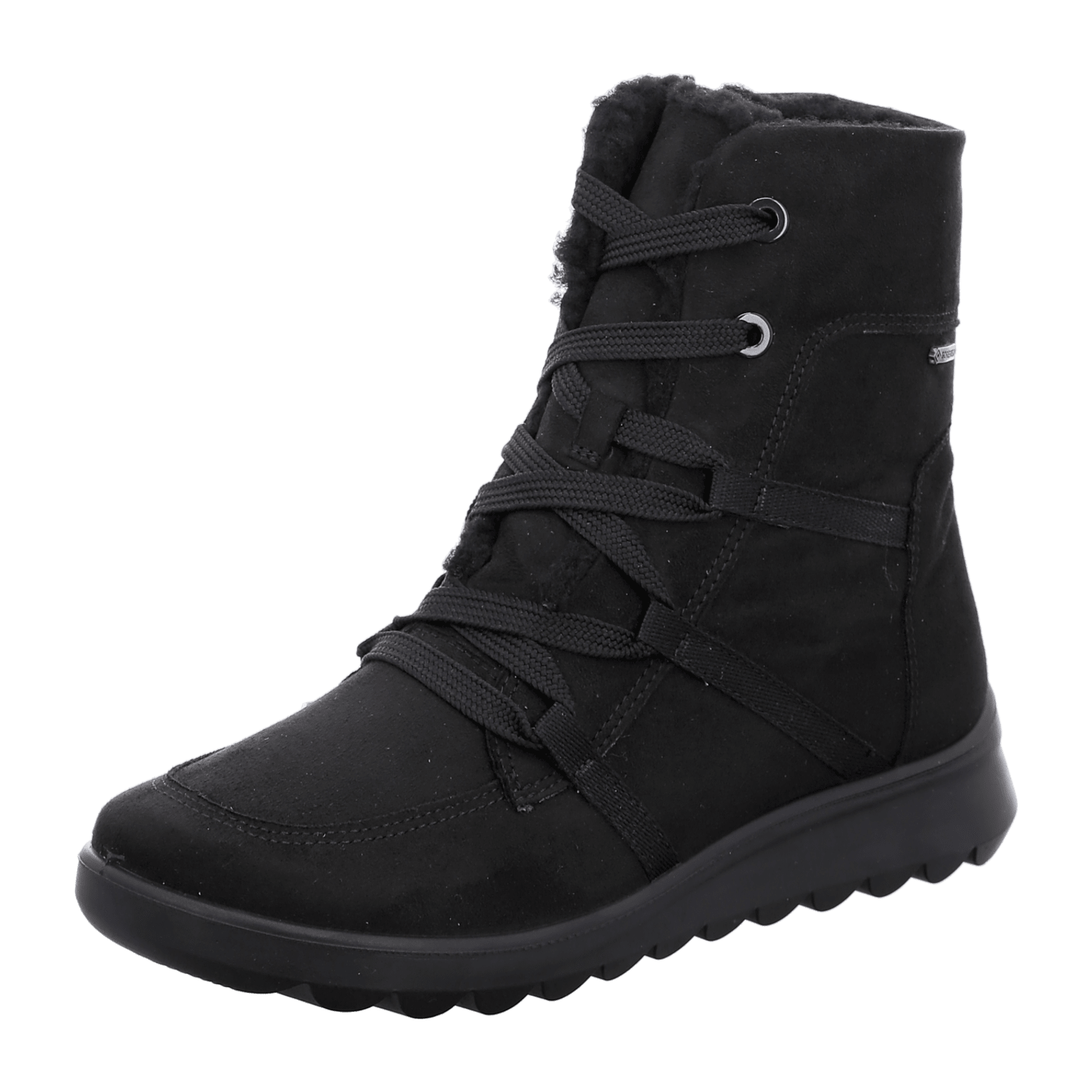 ARA Toronto Women's Winter Boots with Zipper Black Cold-Weather Lined Textile
