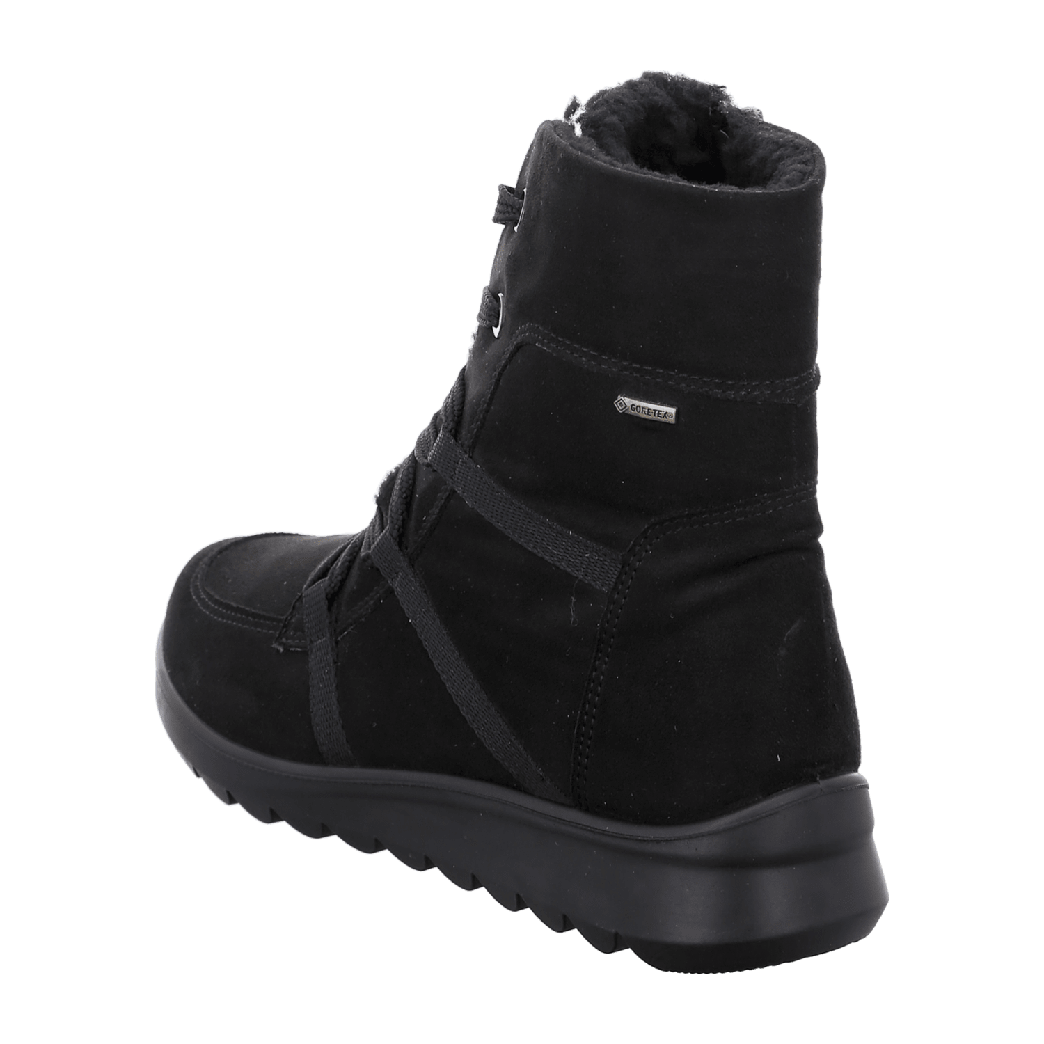 ARA Toronto Women's Winter Boots with Zipper Black Cold-Weather Lined Textile