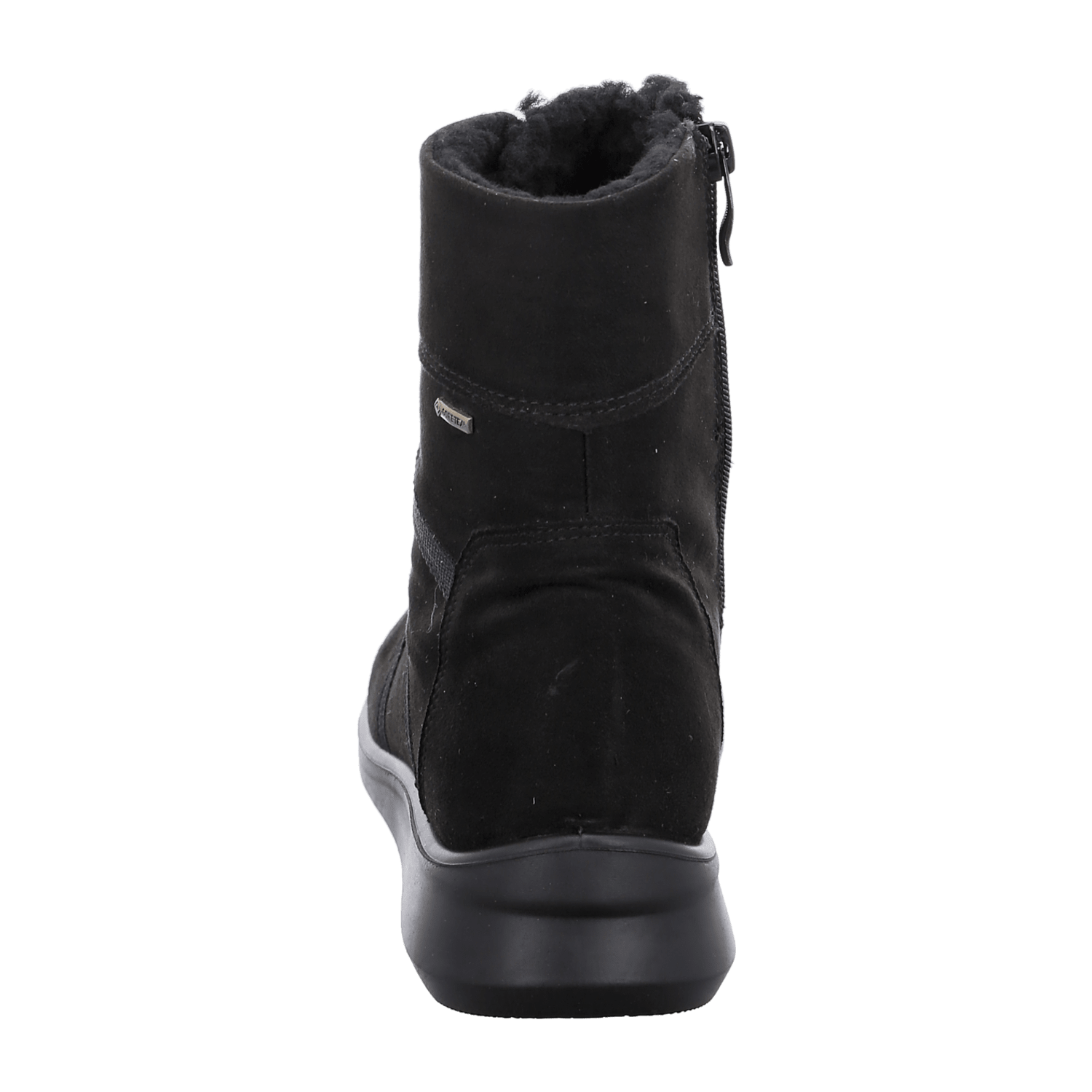 ARA Toronto Women's Winter Boots with Zipper Black Cold-Weather Lined Textile
