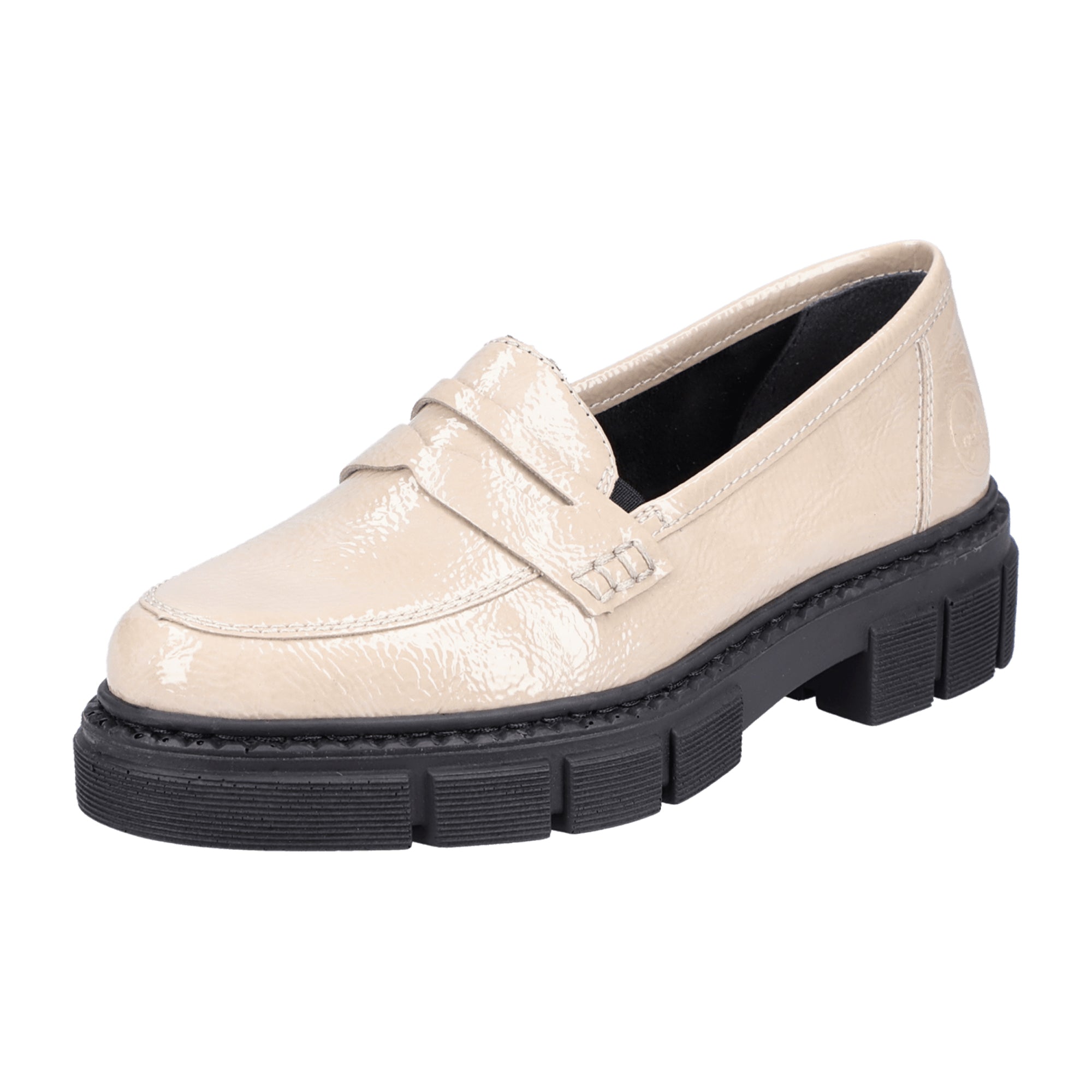 Rieker Beige Women's Slip-On Shoes Lightweight Comfortable Casual Footwear