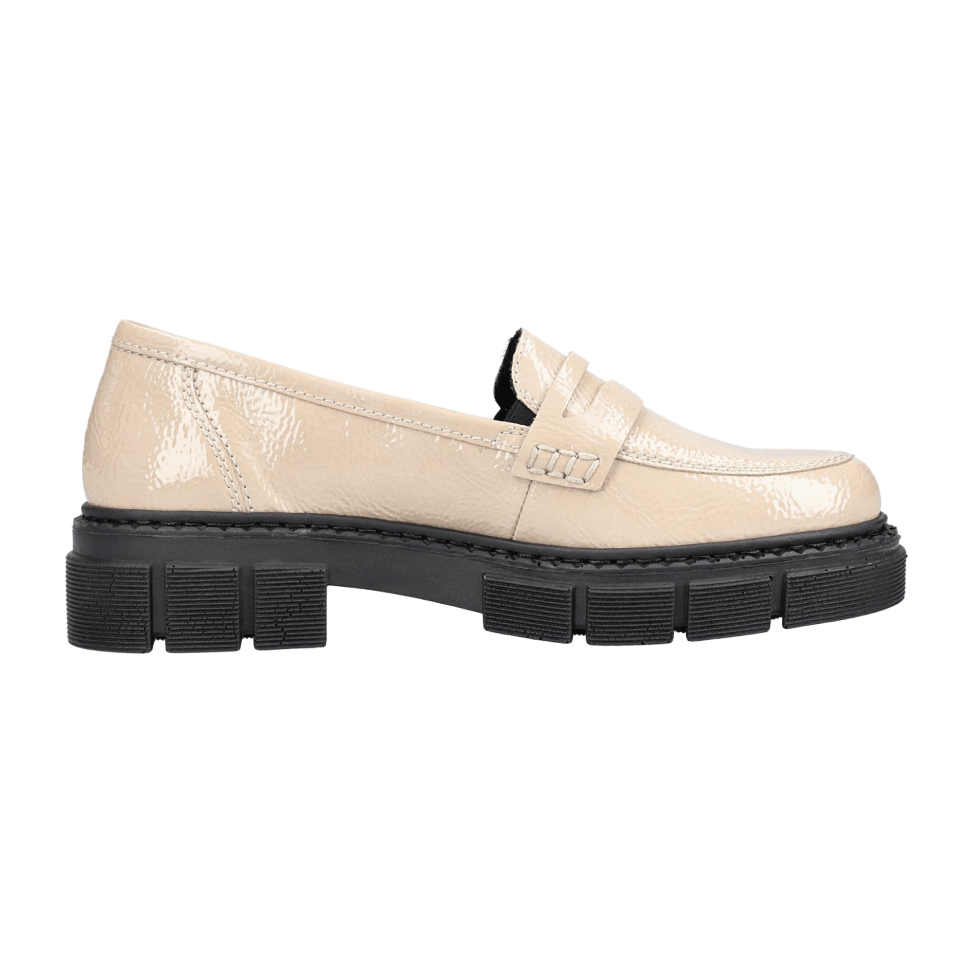 Rieker Beige Women's Slip-On Shoes Lightweight Comfortable Casual Footwear