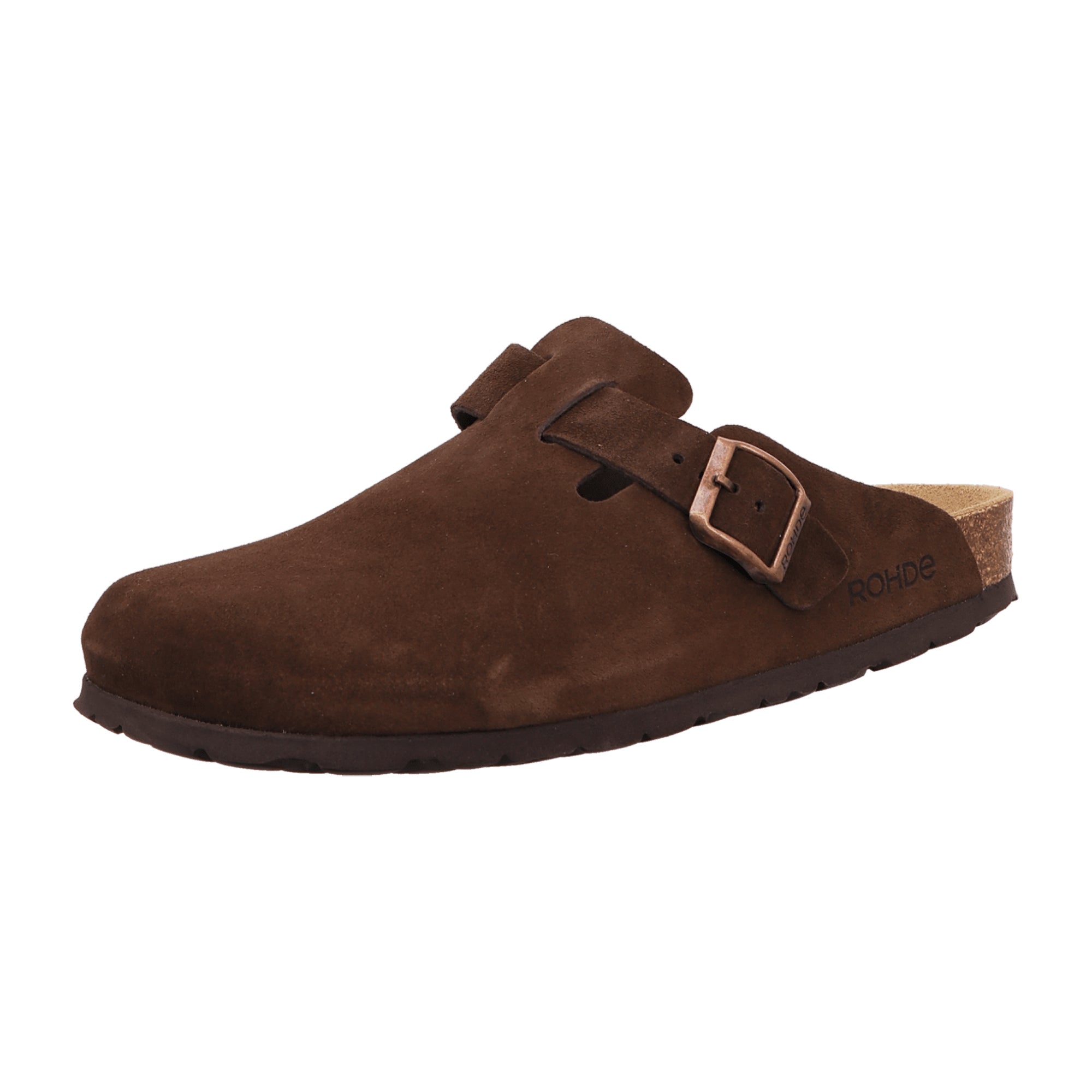 Rohde Grado Men's Brown Leather Shoes with Buckle Closure Spring Summer
