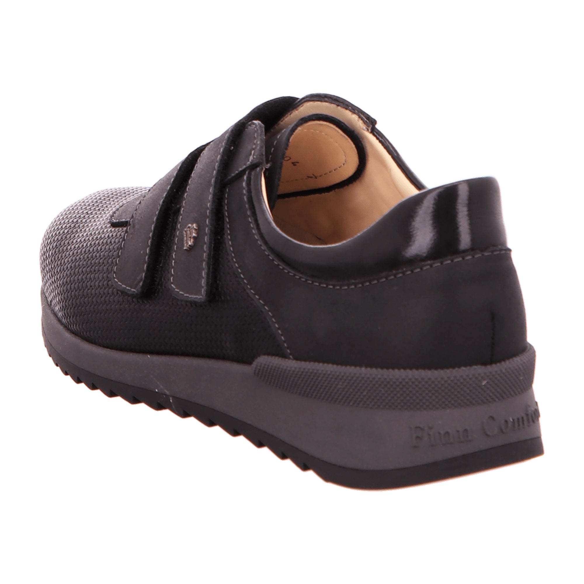 Finn Comfort Ivrea Women's Comfort Slipper in Black - Stylish Leather Ballerina Shoes with Removable Insole