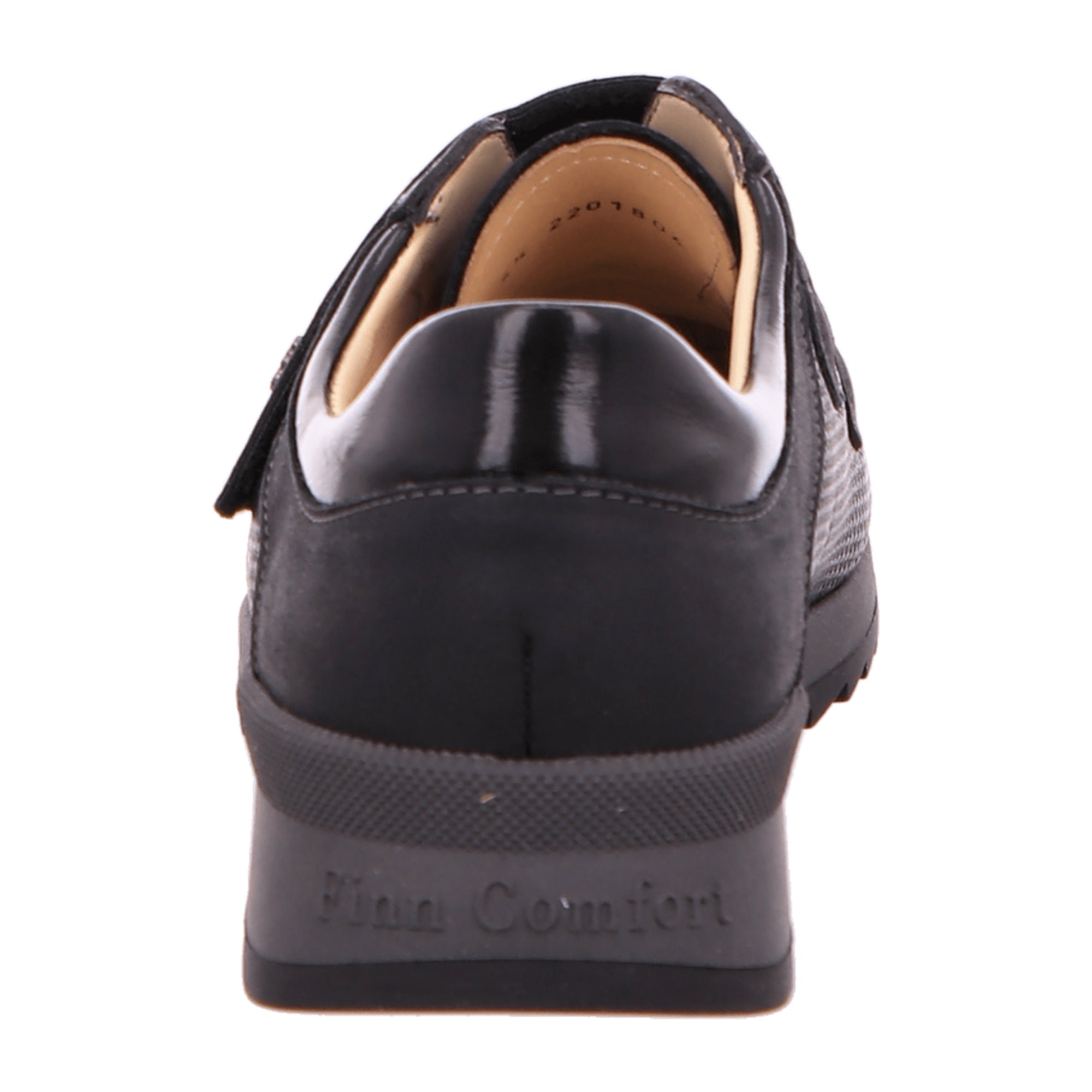 Finn Comfort Ivrea Women's Comfort Slipper in Black - Stylish Leather Ballerina Shoes with Removable Insole