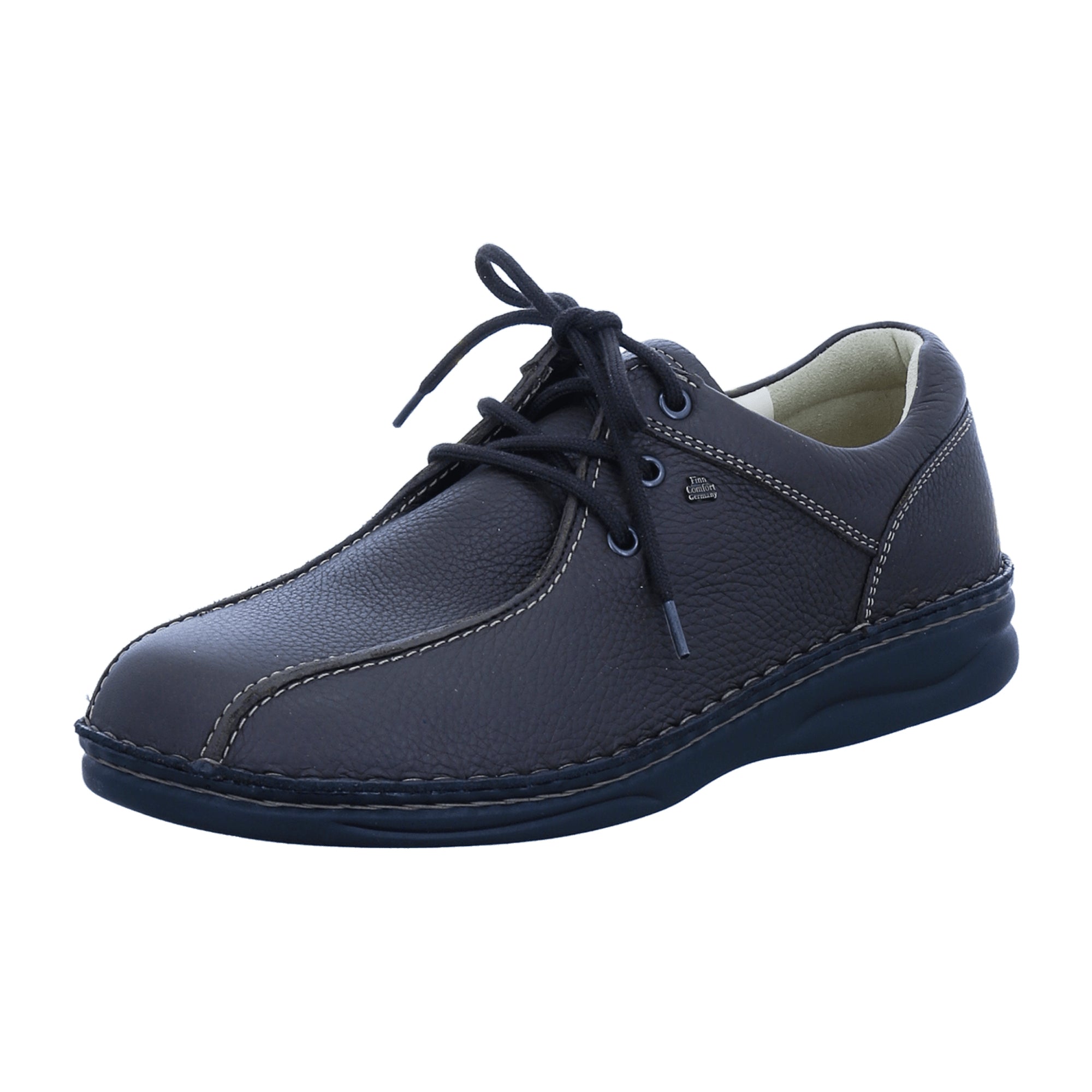 Finn Comfort Norfolk Men's Comfortable Leather Shoes in Brown