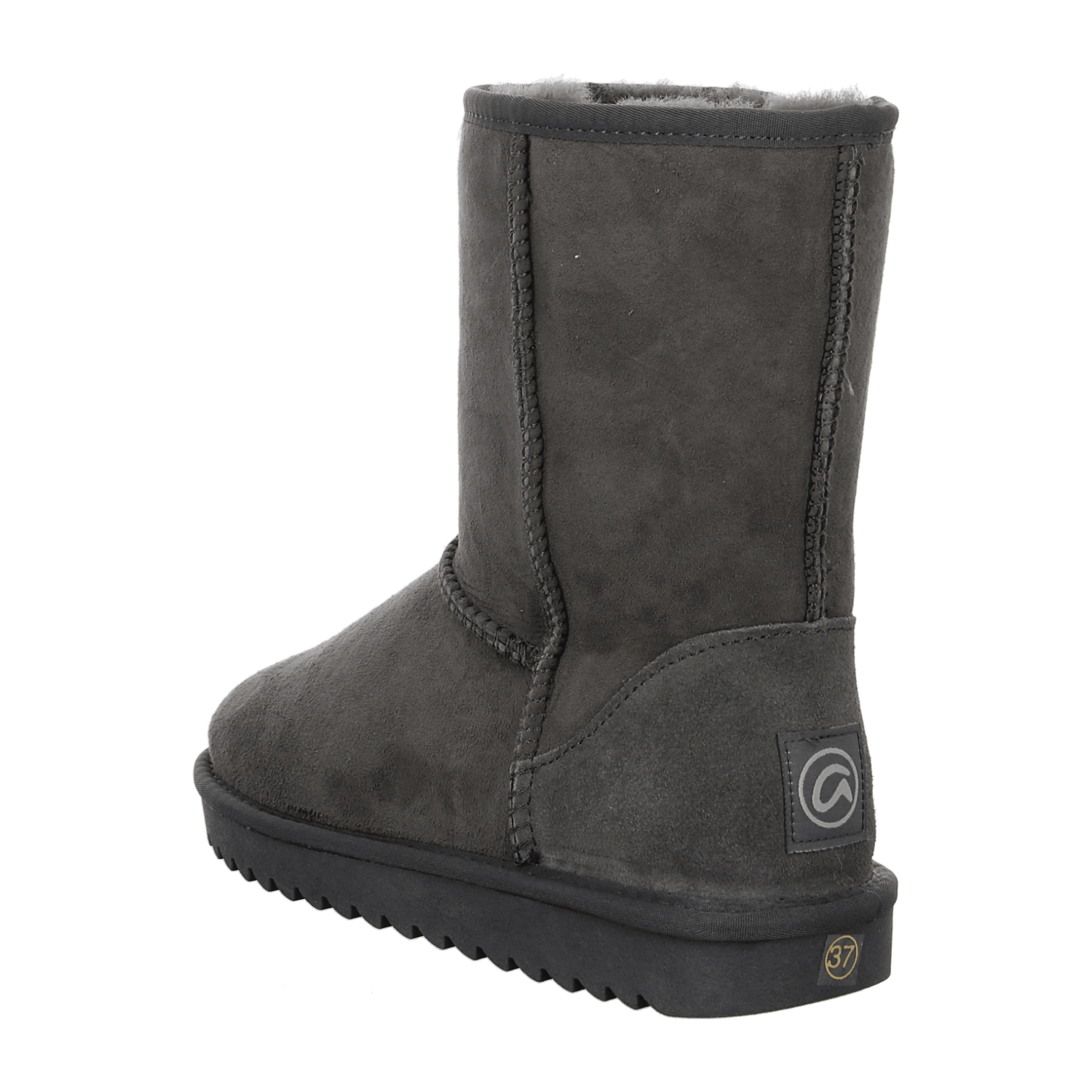 ARA ALASKA Women's Winter Boots Slip-On with Fur and Lambswool Lining Gray