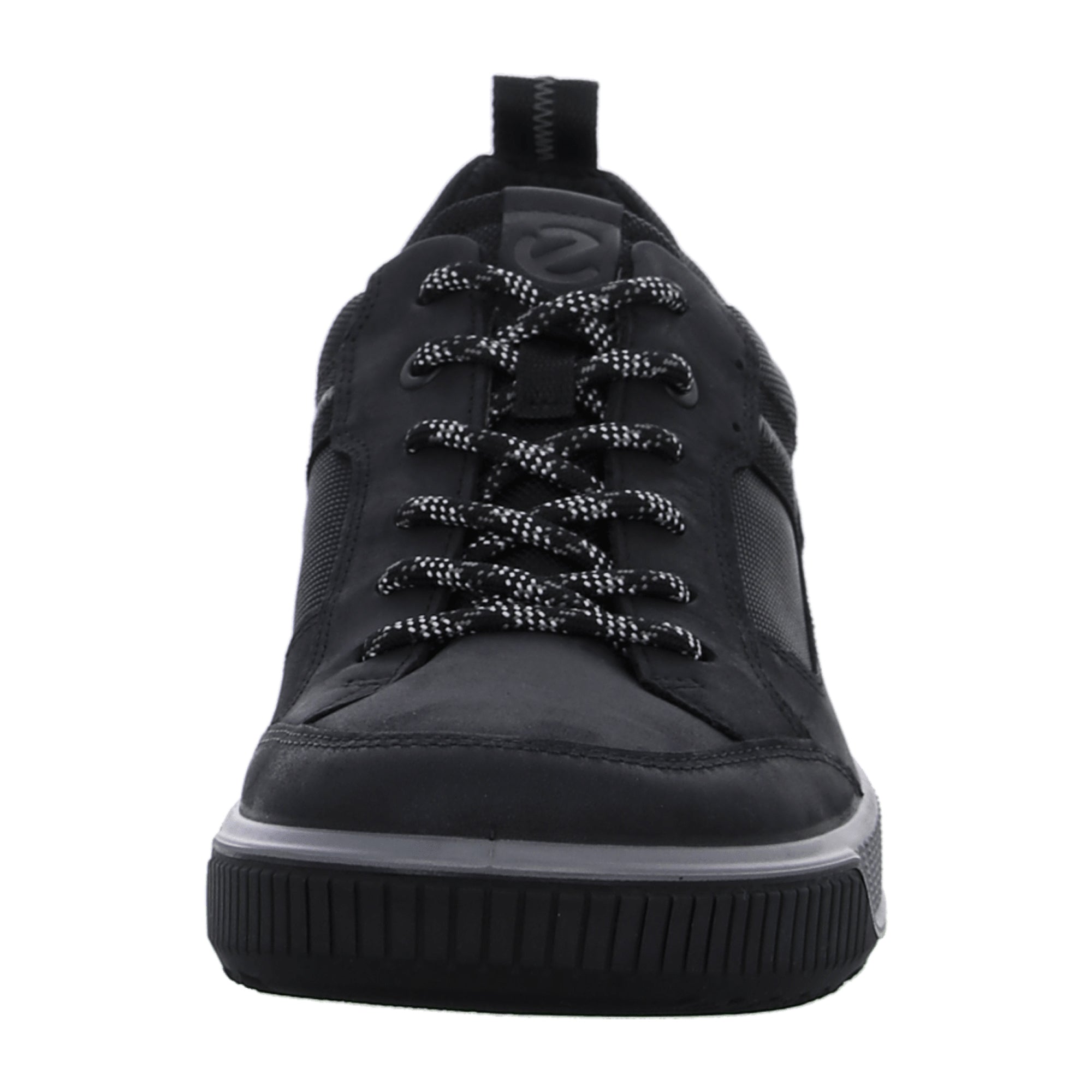 Ecco Men's Durable Black Leather Shoes - Stylish & Comfort-Focused