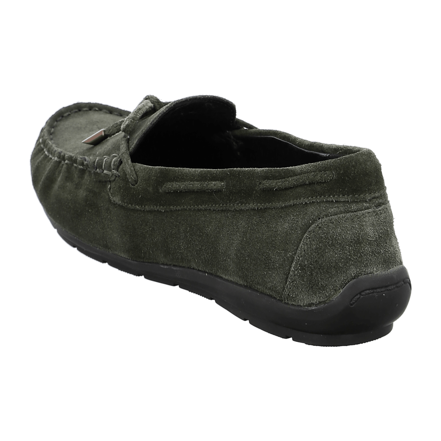 ARA ALABAMA Women's Velour Leather Moccasin in Green with Leather Lining and Rubber Sole - Slip-On - Bartel-Shop